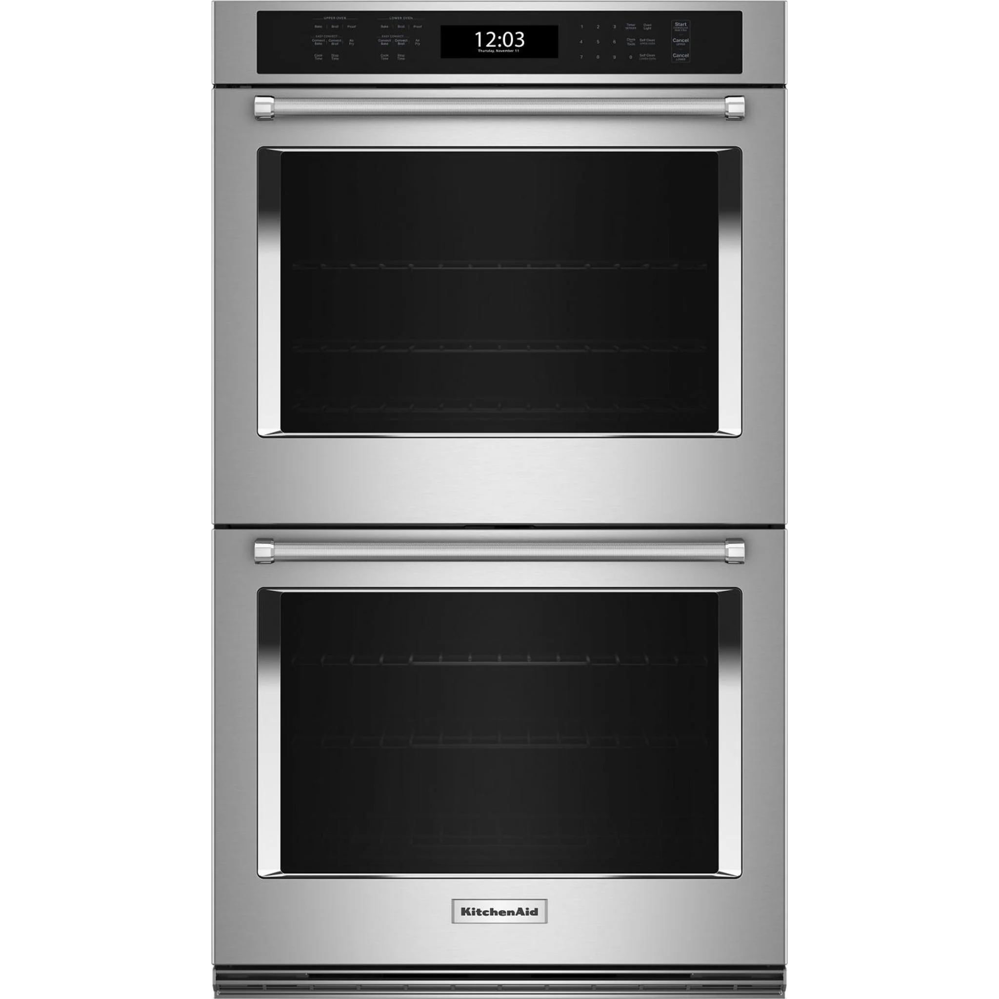 KitchenAid 27" Double Wall Oven with Air Fry Mode - Stainless Steel (KOED527PSS)
