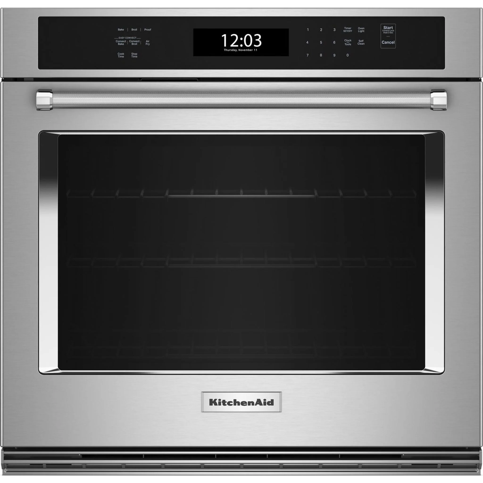 KitchenAid 27" Single Wall Oven with Air Fry Mode - Stainless Steel (KOES527PSS)