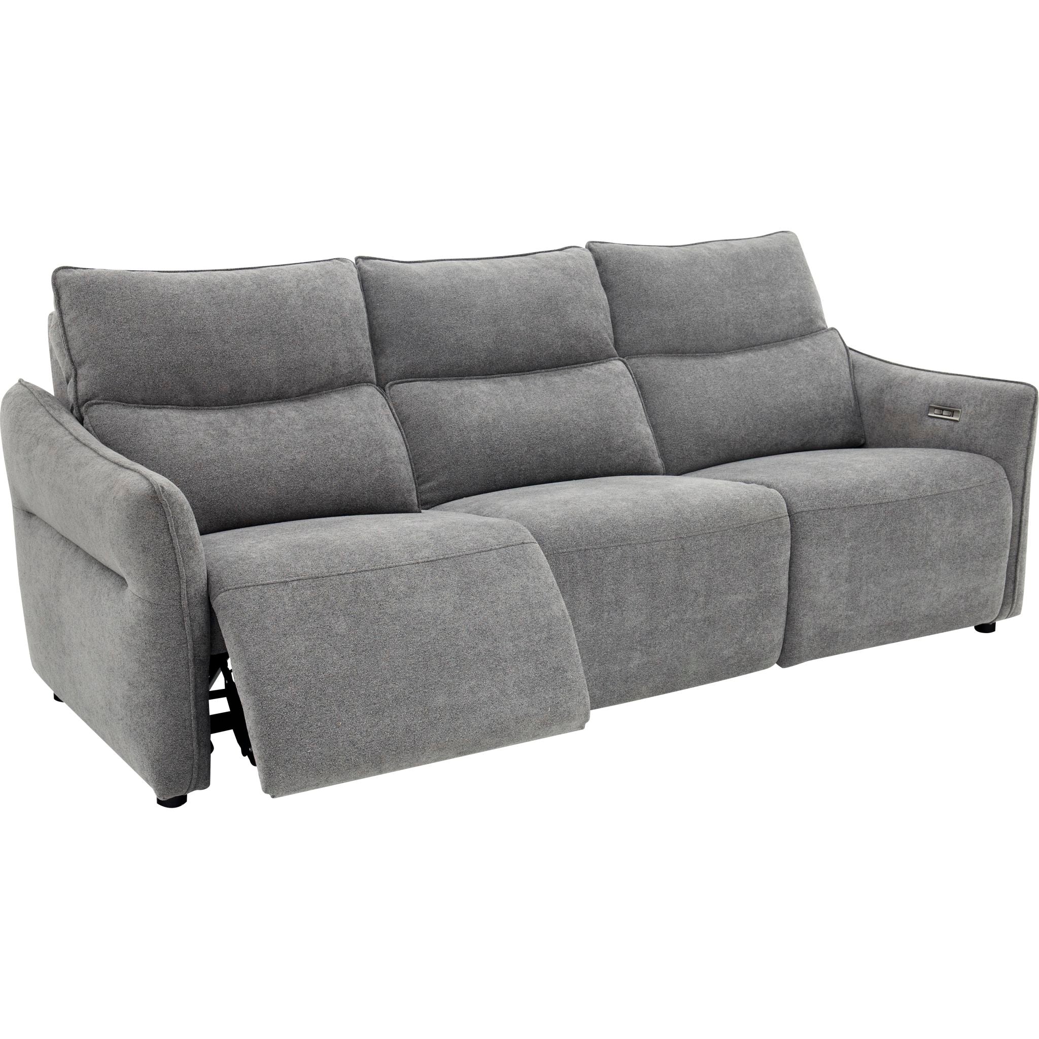 Gianni 3 Piece Power Reclining Sofa - Trento Pewter - Image 2