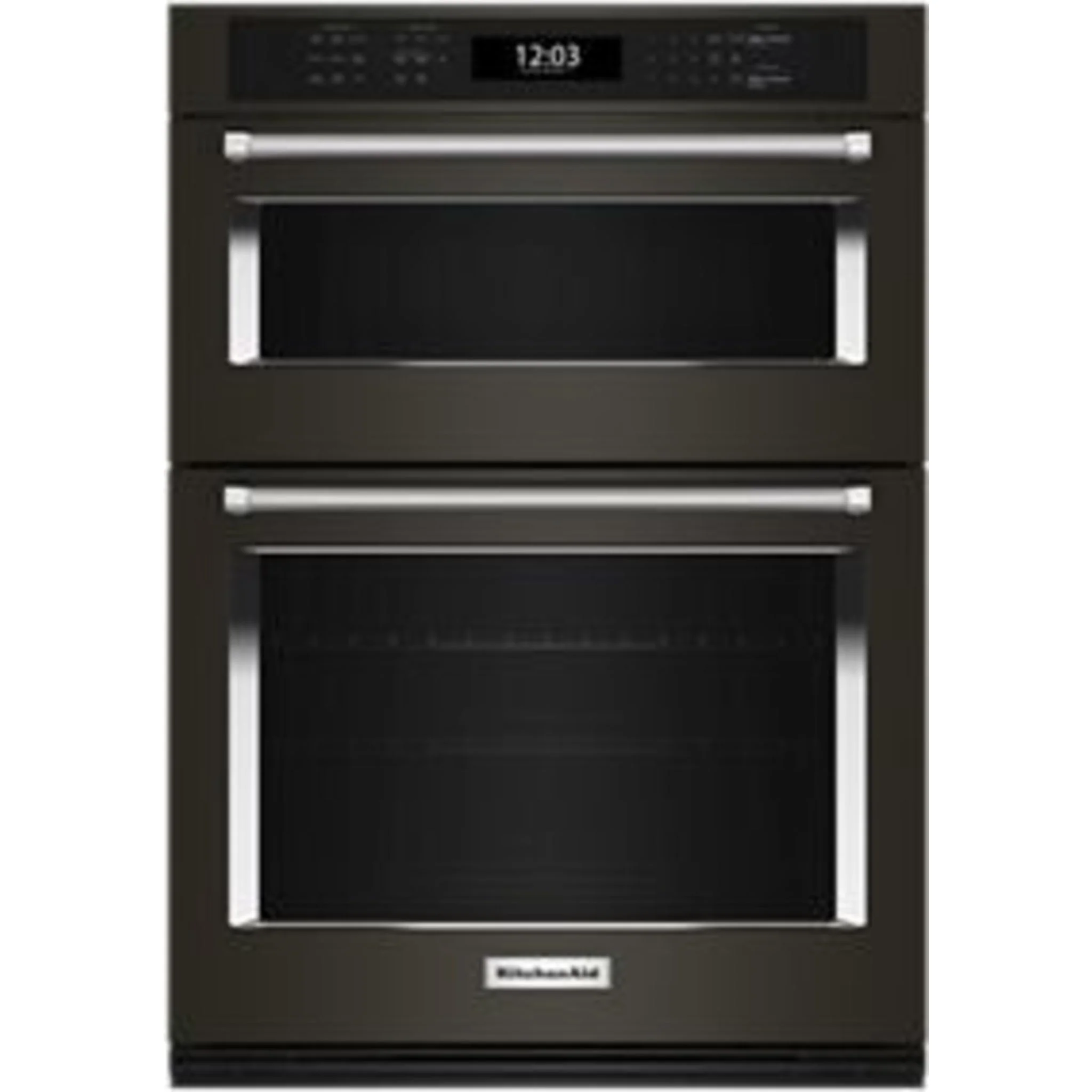 KitchenAid 30" Combination Microwave Wall Oven with Air Fry Mode - Black Stainless Steel (KOEC530PBS) - Image 3