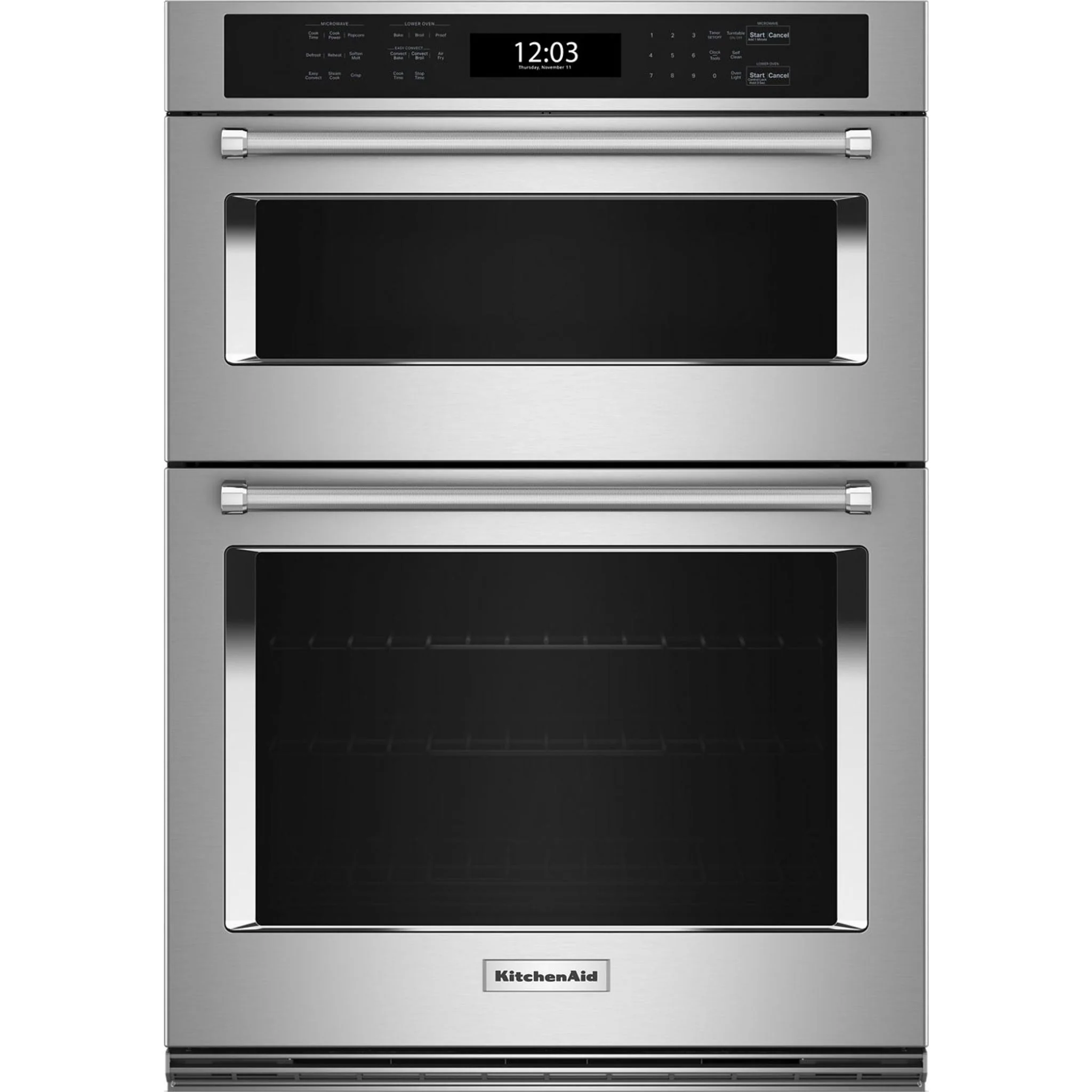 KitchenAid  30" Combination Microwave Wall Oven with Air Fry Mode - Stainless Steel (KOEC530PSS)