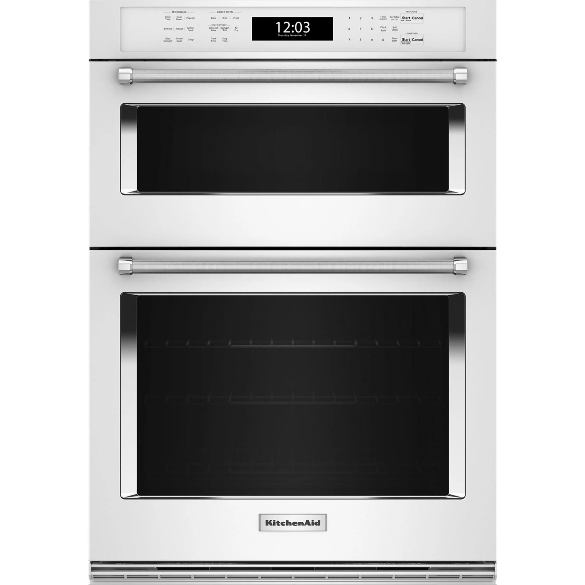 KitchenAid 30" Combination Microwave Wall Oven with Air Fry Mode - White (KOEC530PWH)