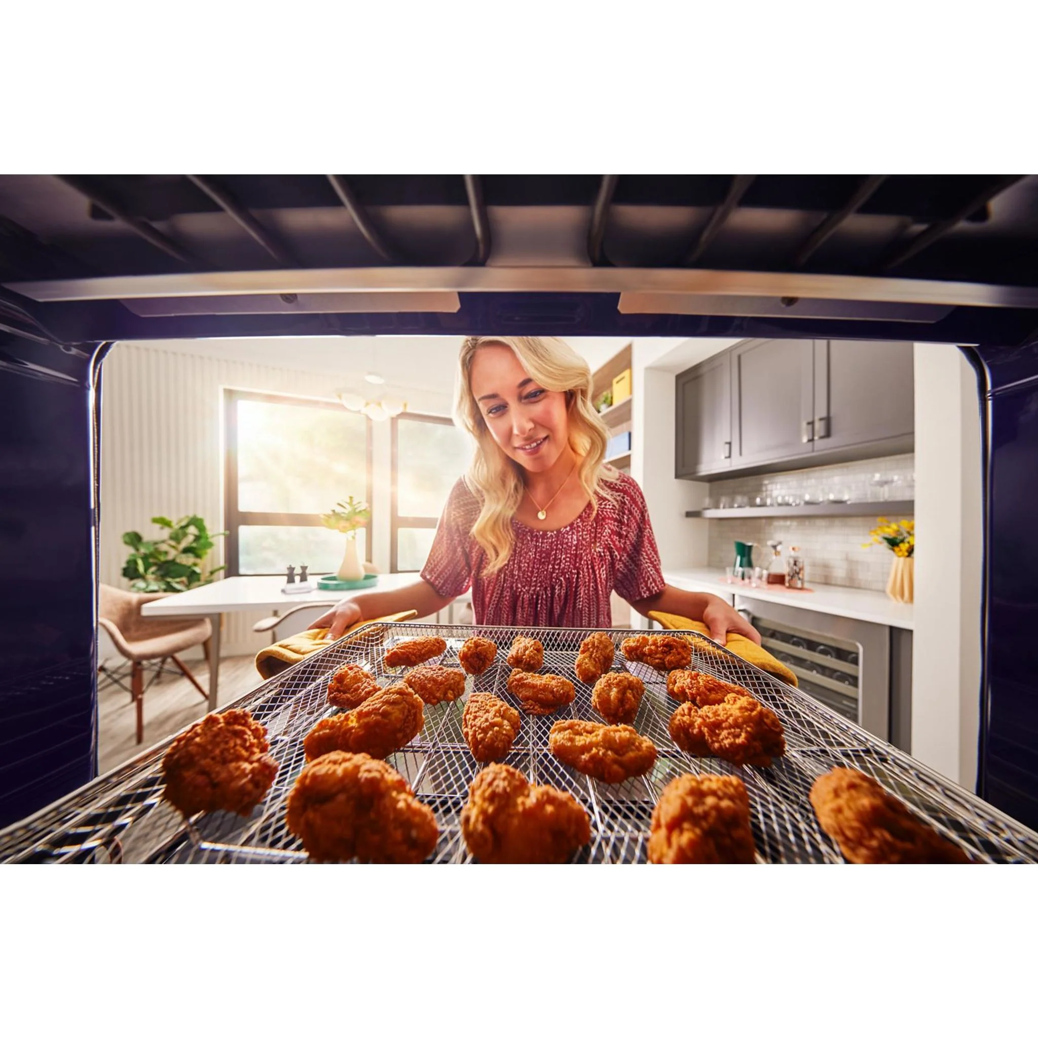 KitchenAid 30" Double Wall Oven with Air Fry Mode - White (KOED530PWH) - Image 4