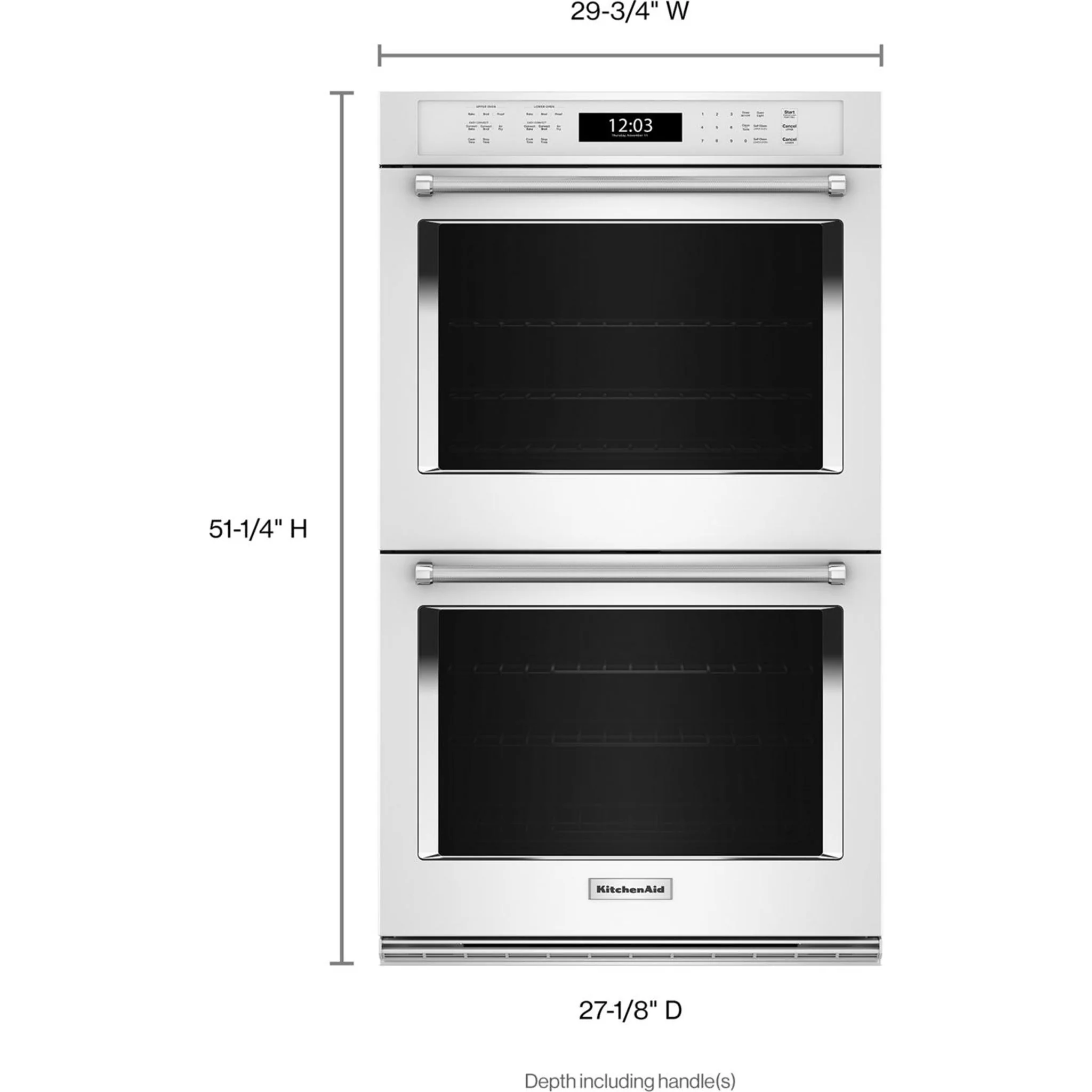 KitchenAid 30" Double Wall Oven with Air Fry Mode - White (KOED530PWH) - Image 5
