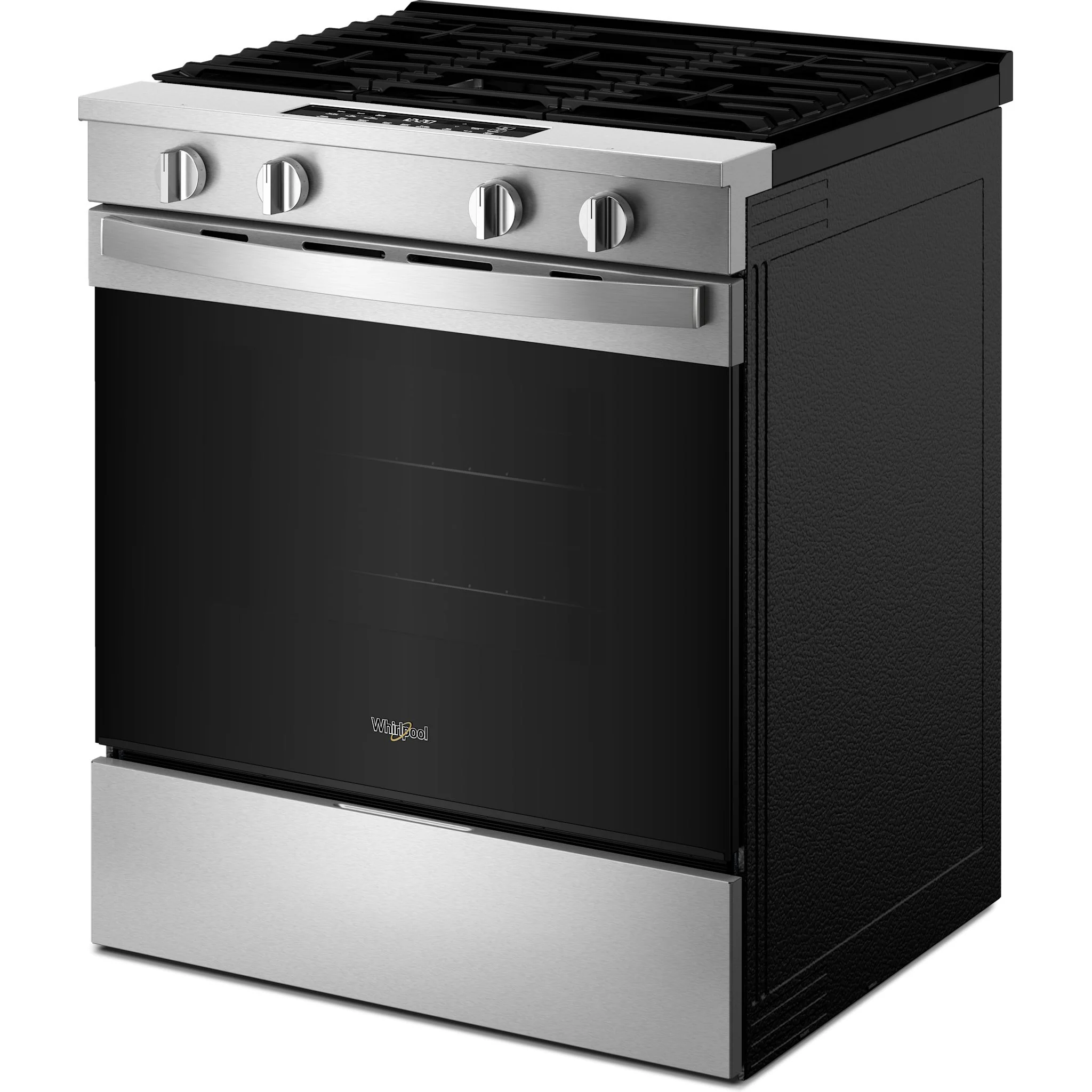 Whirlpool 30-inch Gas Smart Range with Air Cooking Technology and Steam Clean - Fingerprint Resistant Stainless Steel (WSGS4530TZ) - Image 2