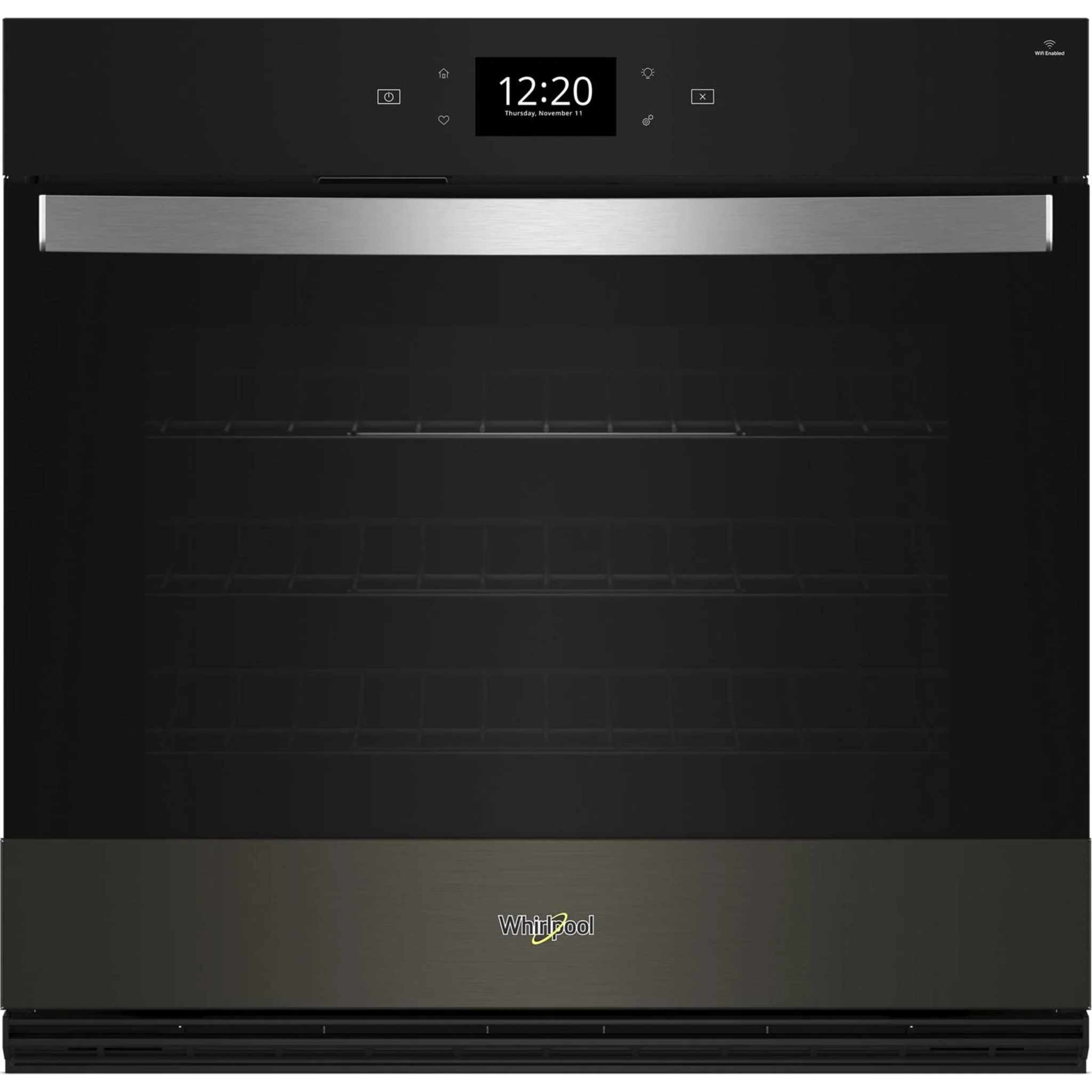 Whirlpool 5.0 Cu. Ft. Single Smart Wall Oven with Air Fry -Black Stainless (WOES7030PV)