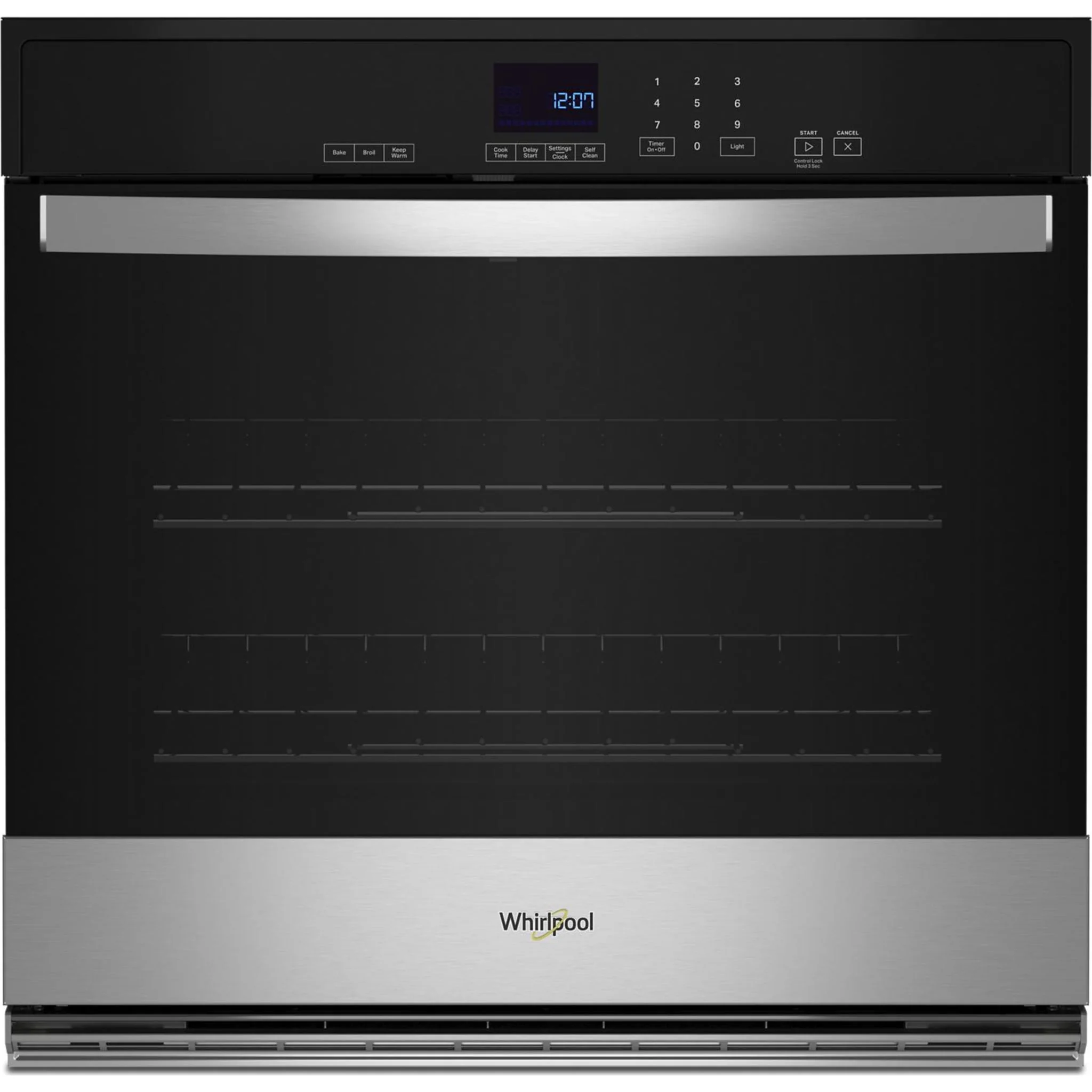 Whirlpool 5.0 Cu. Ft. Single Self-Cleaning Wall Oven -Stainless Steel (WOES3030LS)