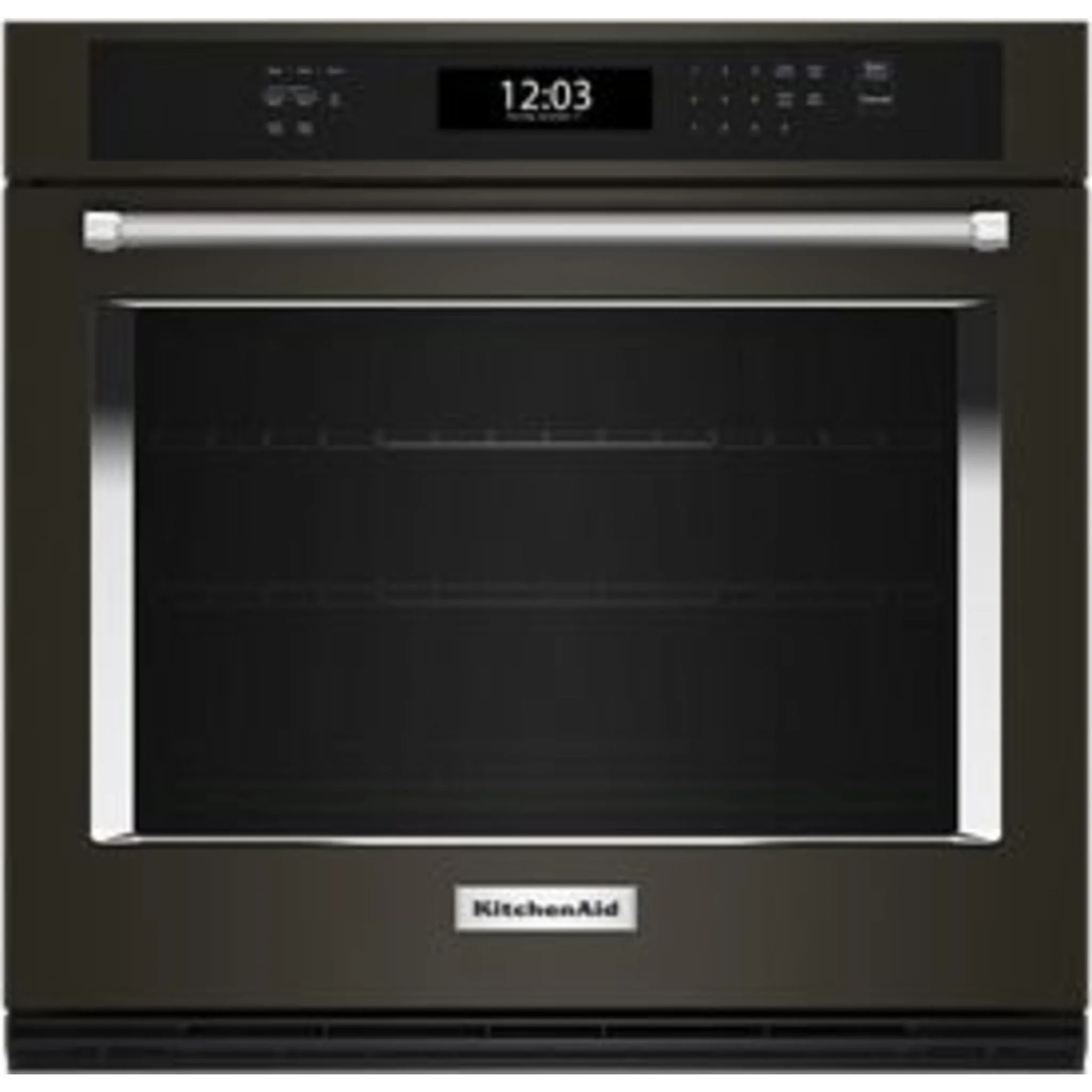KitchenAid 30" Single Wall Oven with Air Fry Mode - Black Stainless Steel (KOES530PBS) - Image 3