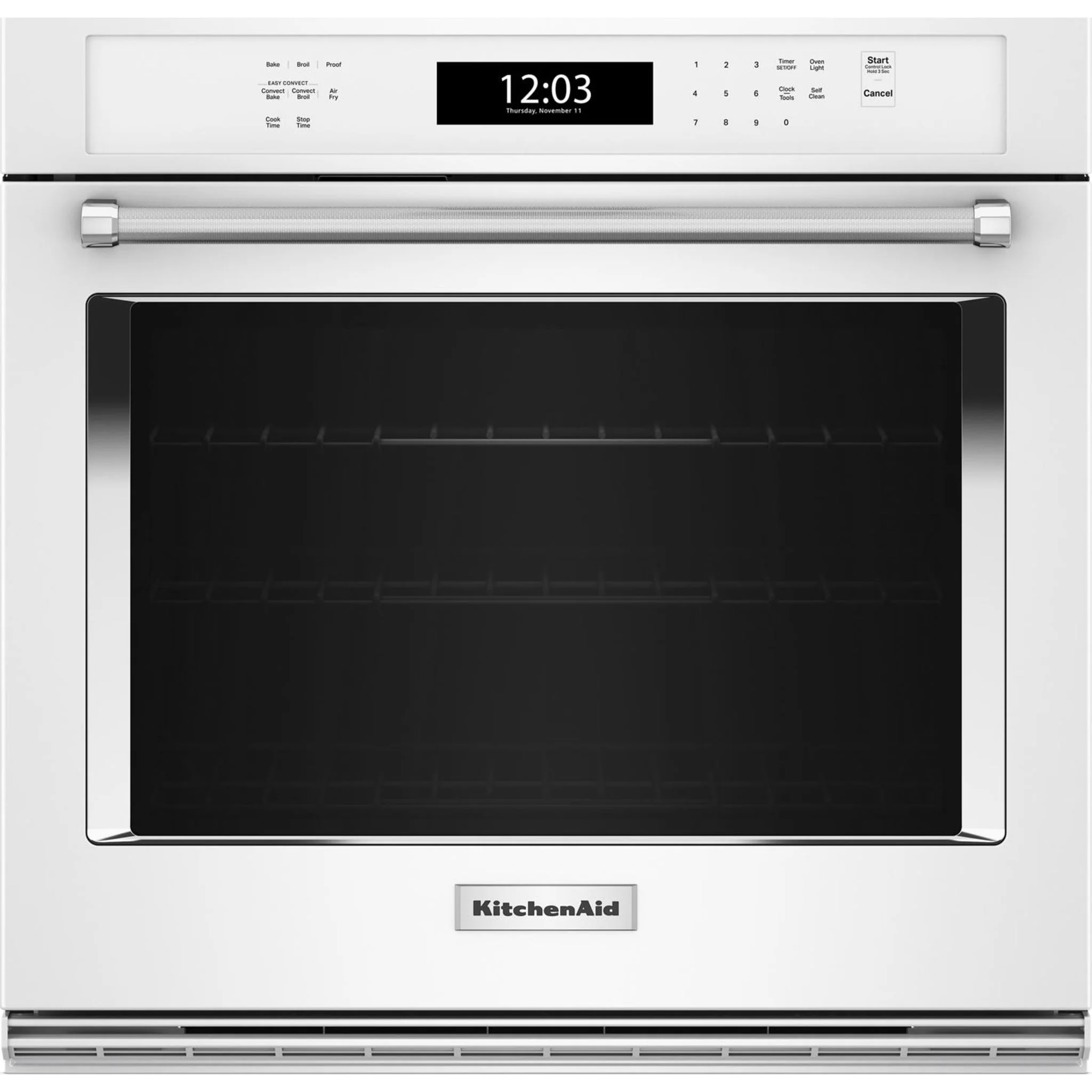 KitchenAid 30" Single Wall Oven with Air Fry Mode - White (KOES530PWH)