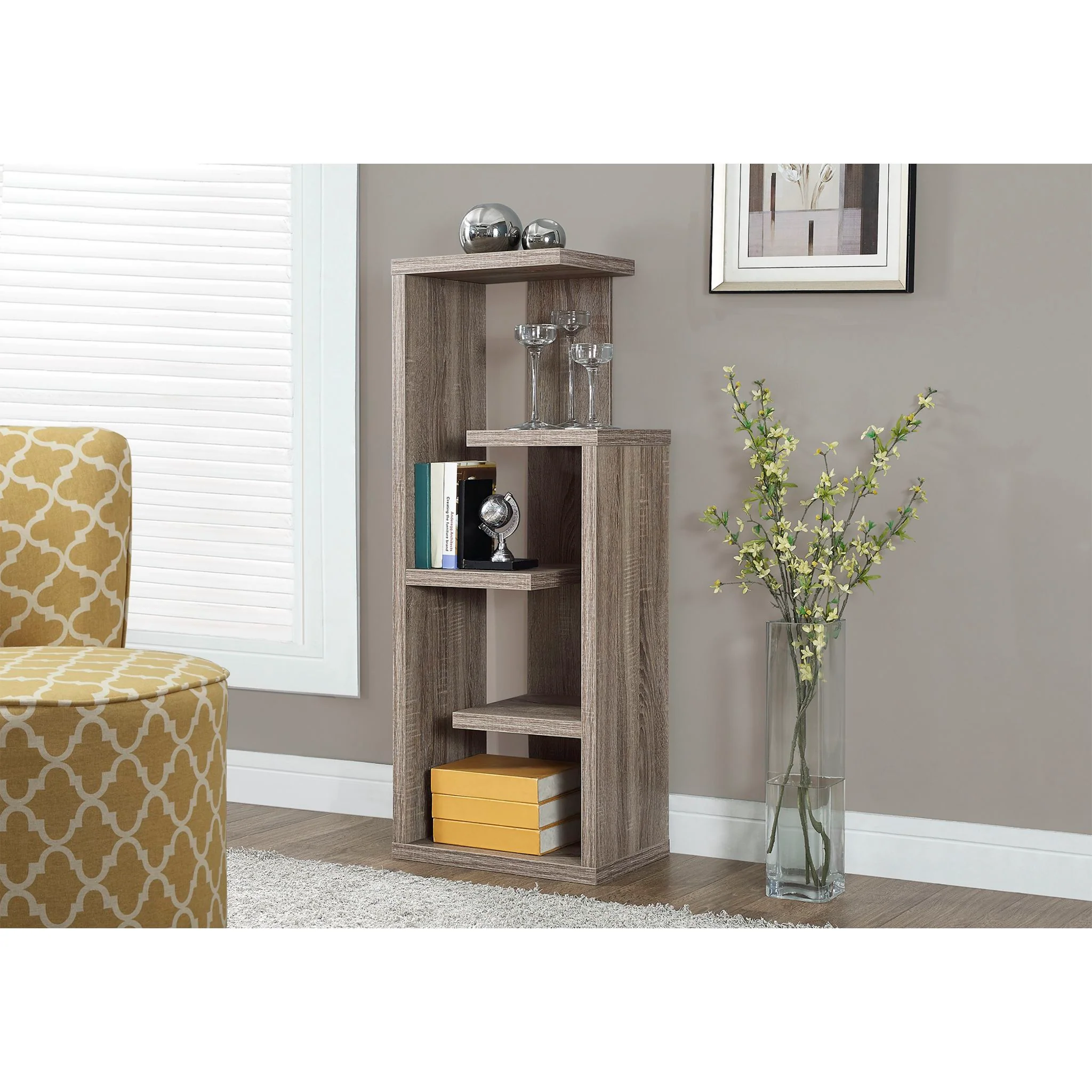 48" Bookcase - Dark Taupe - Image 2