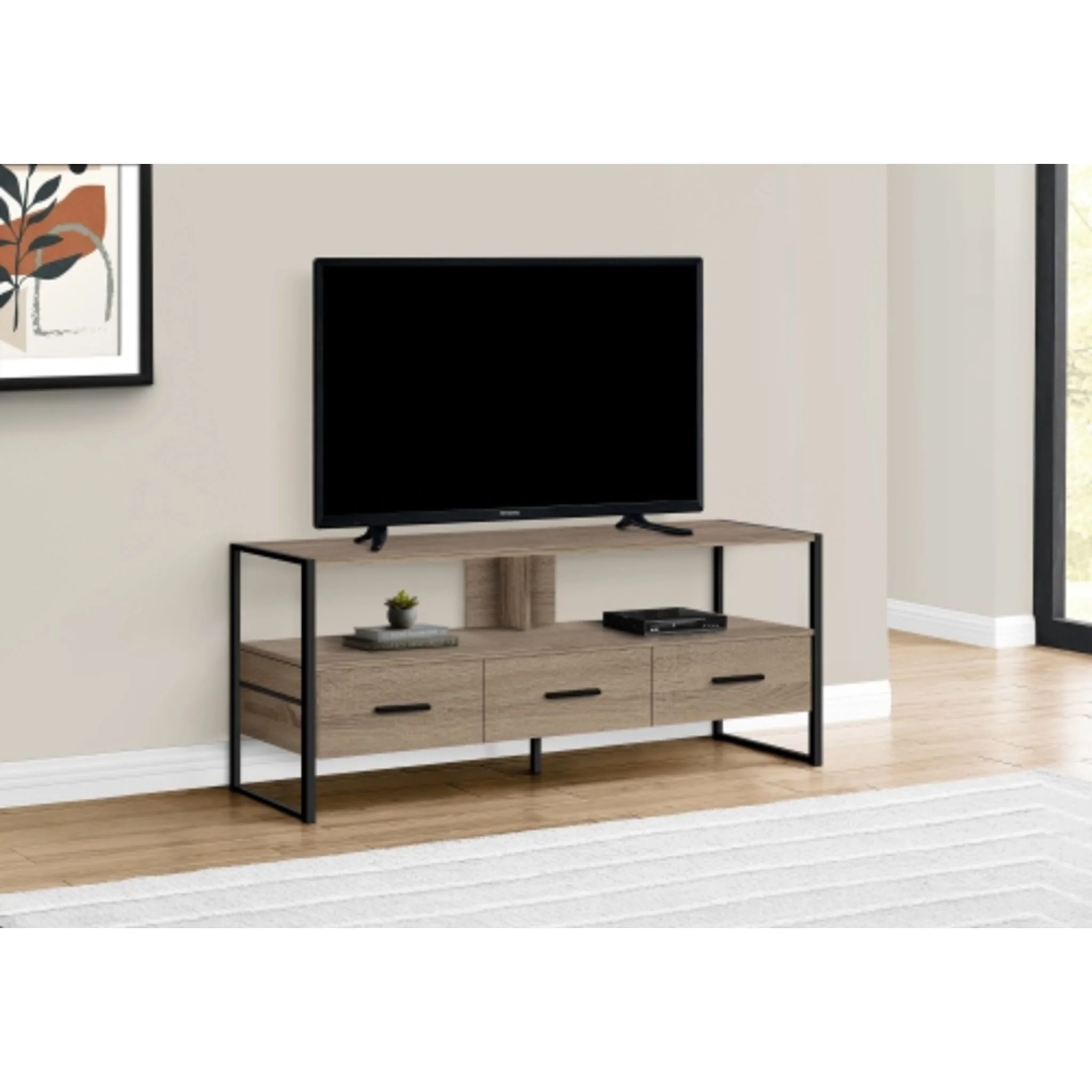 48" TV Stand - Dark Taupe - Image 2