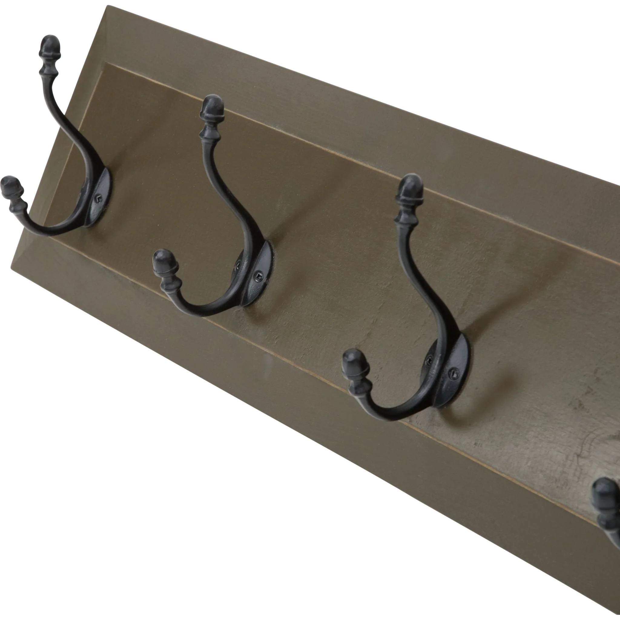 5 Hook Coat Rack - Antique Chocolate - Image 3