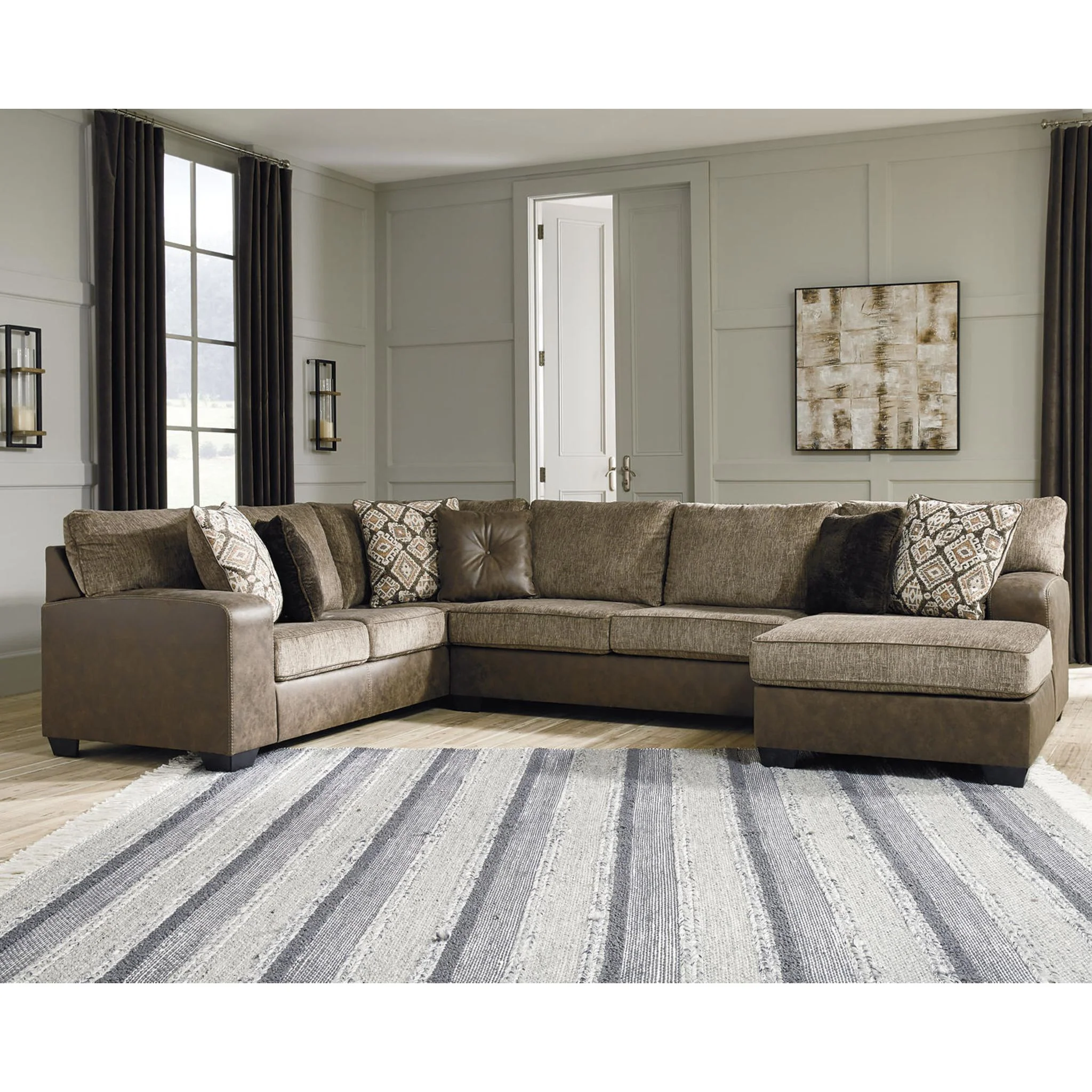 Abalone 3 Piece Sectional with Chaise - Image 7