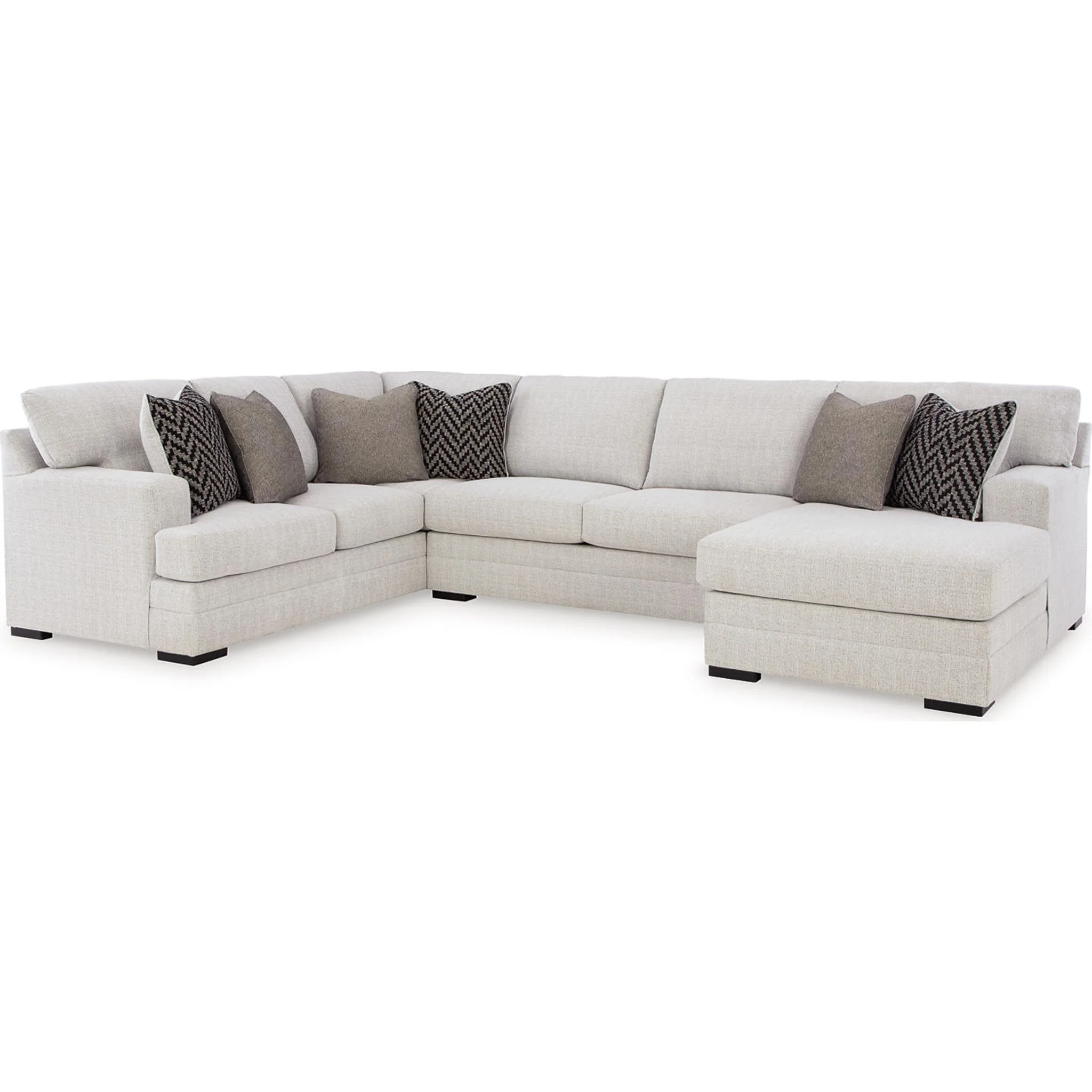 Abbeyline 3 Piece Sectional - Stone - Image 4