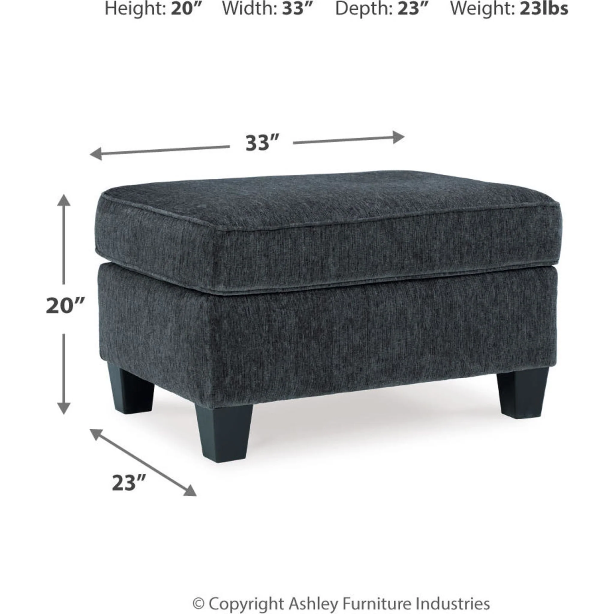 Abinger Ottoman - Smoke - Image 11