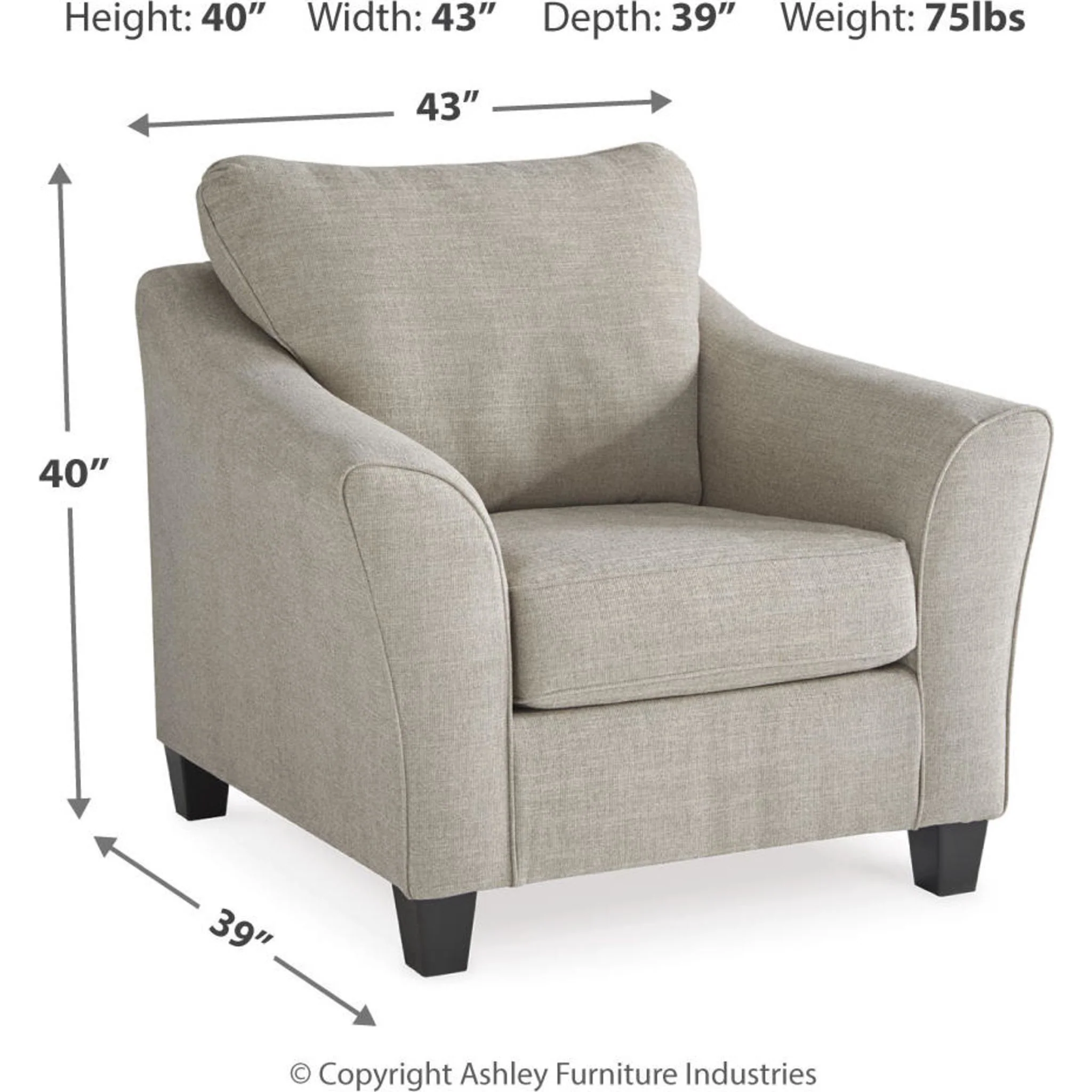 Abney Chair - Driftwood - Image 5