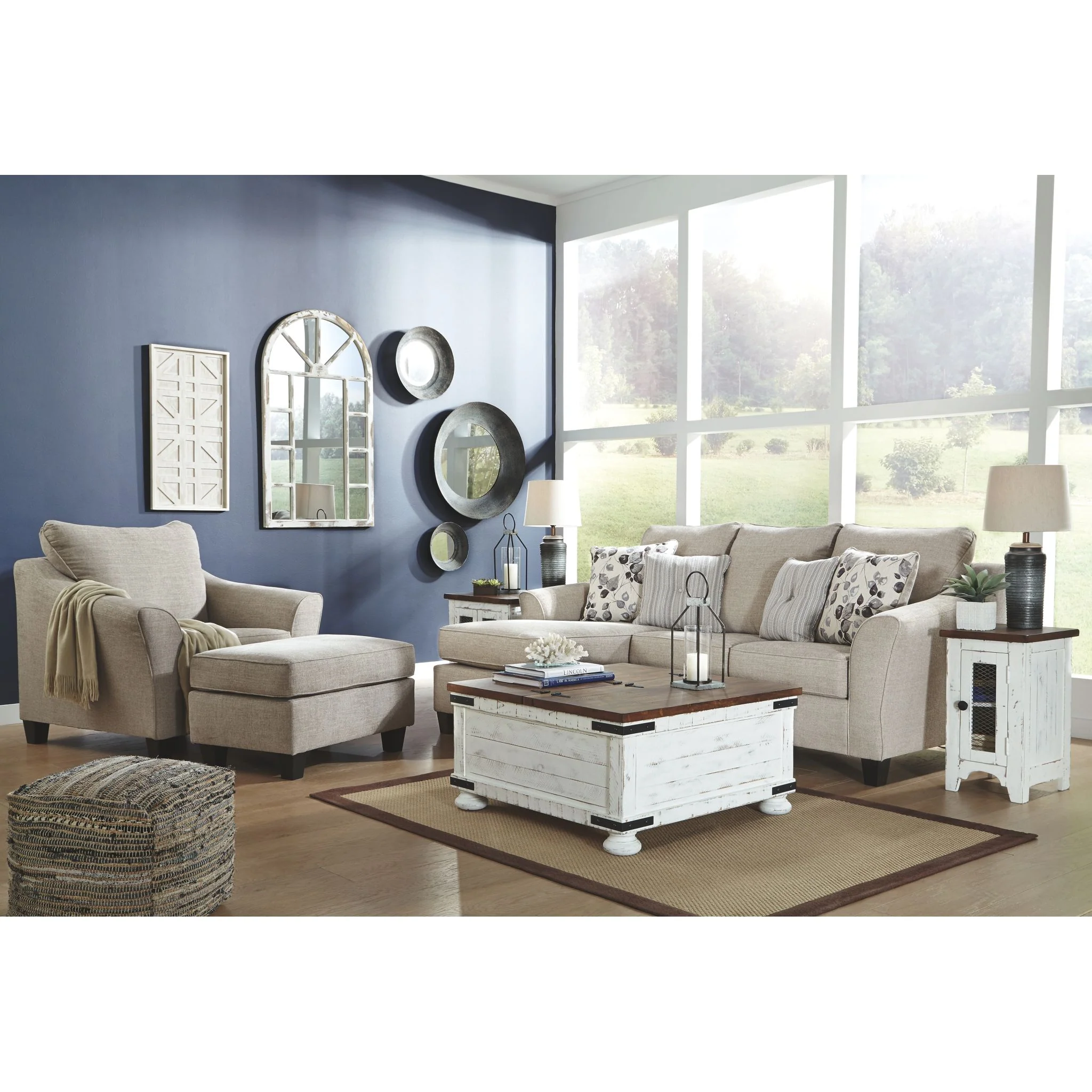 Abney Ottoman - Driftwood - Image 6