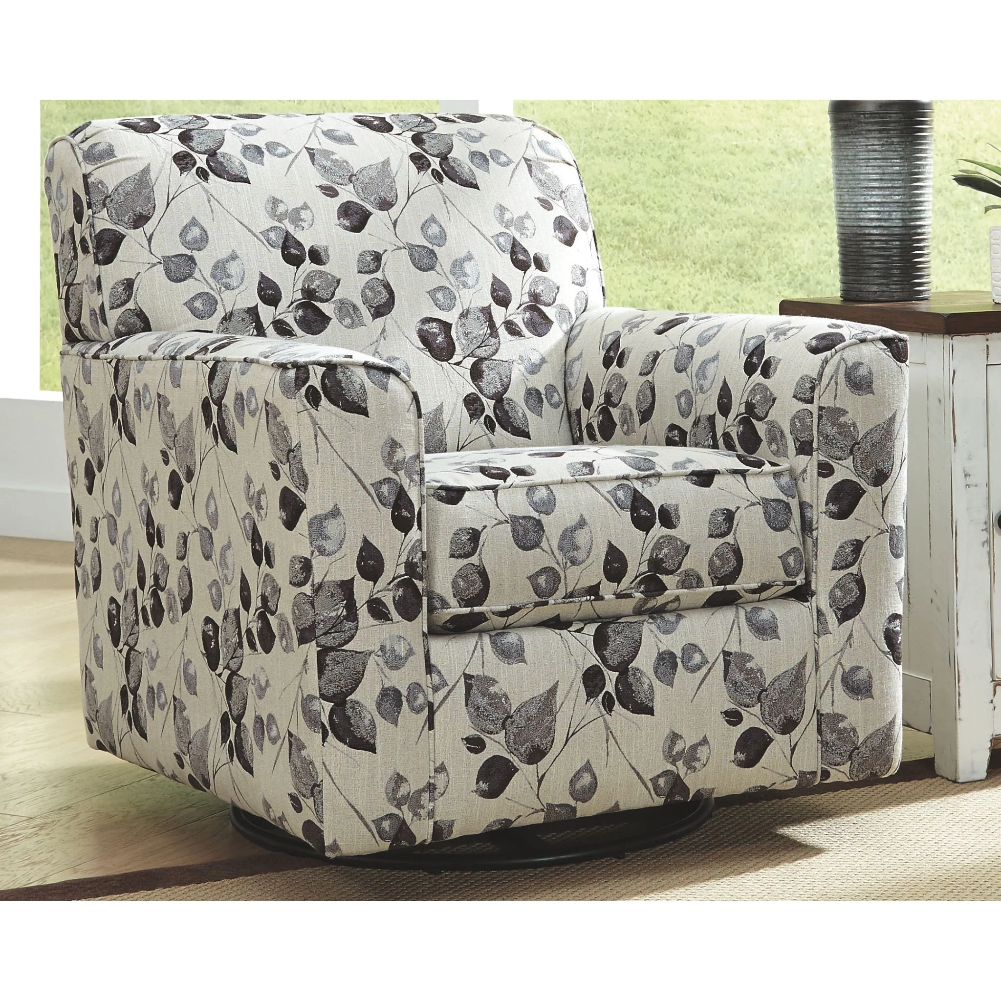 Abney Swivel Chair - Platinum - Image 2