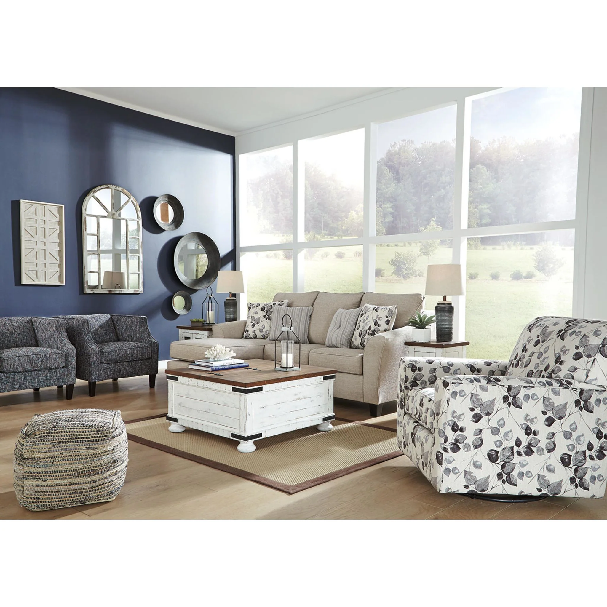Abney Swivel Chair - Platinum - Image 7