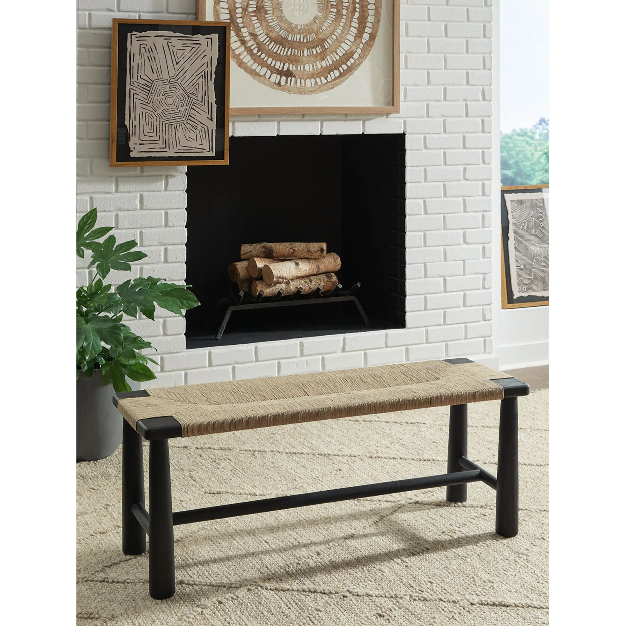 Acerman Bench - Black/Natural - Image 25