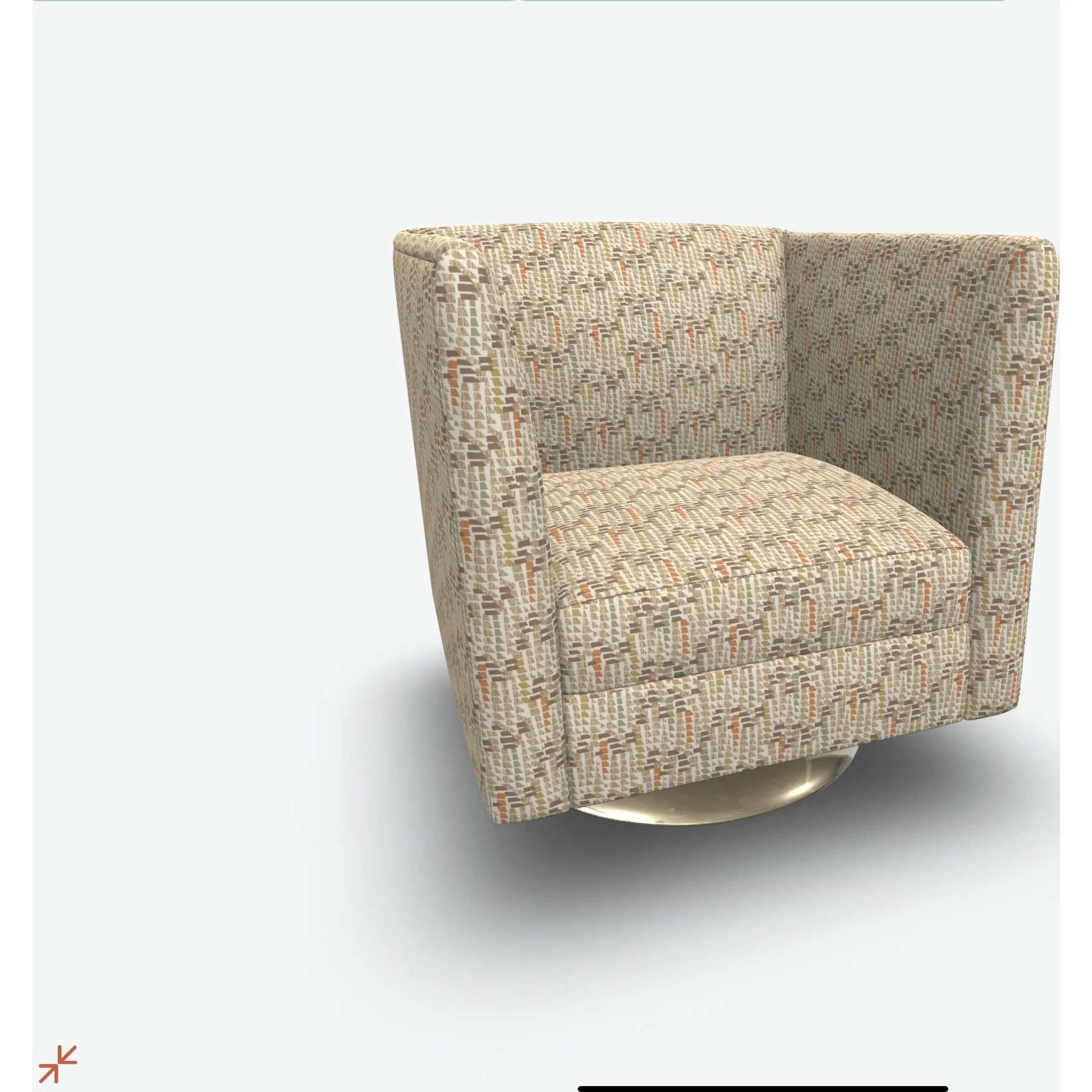 Ada Swivel Chair - Regatta Breeze