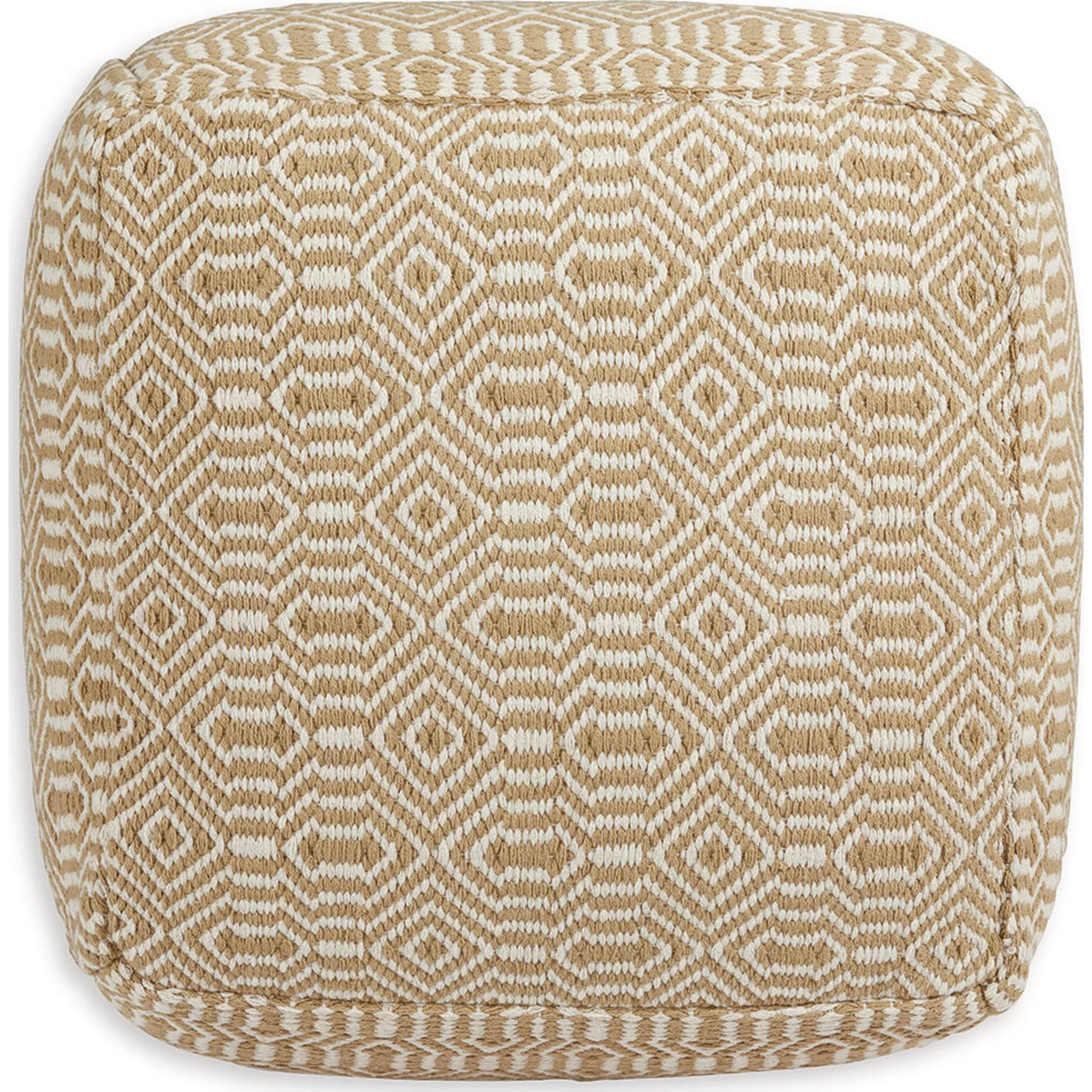 Adamont Pouf - Tan/Ivory - Image 4