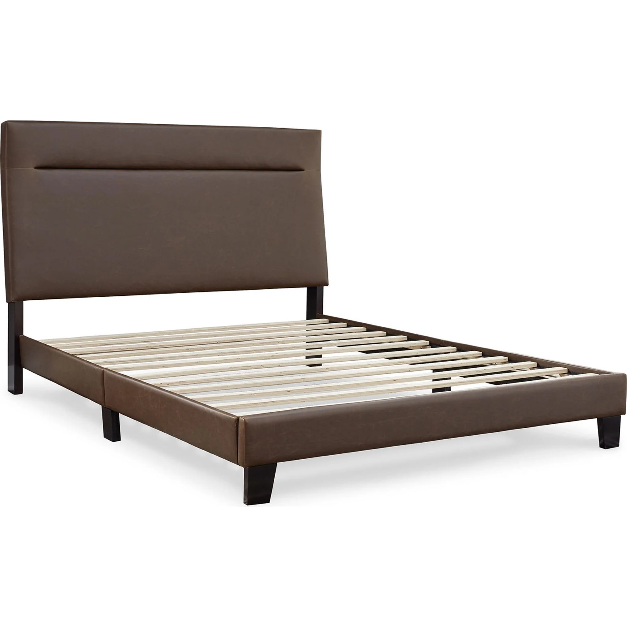 Adelloni Upholstered Platform Bed - Brown - Image 10