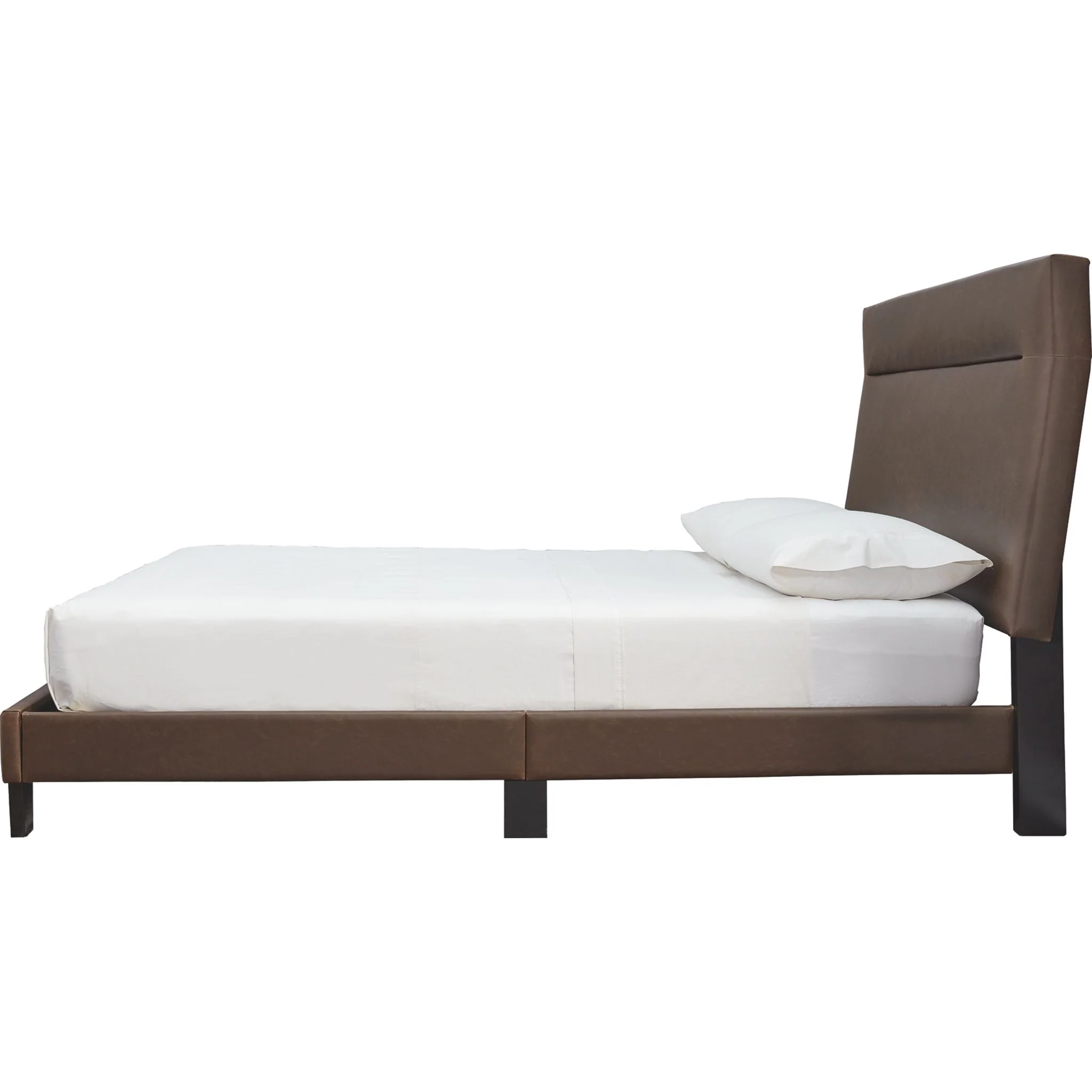 Adelloni Upholstered Platform Bed - Brown - Image 5