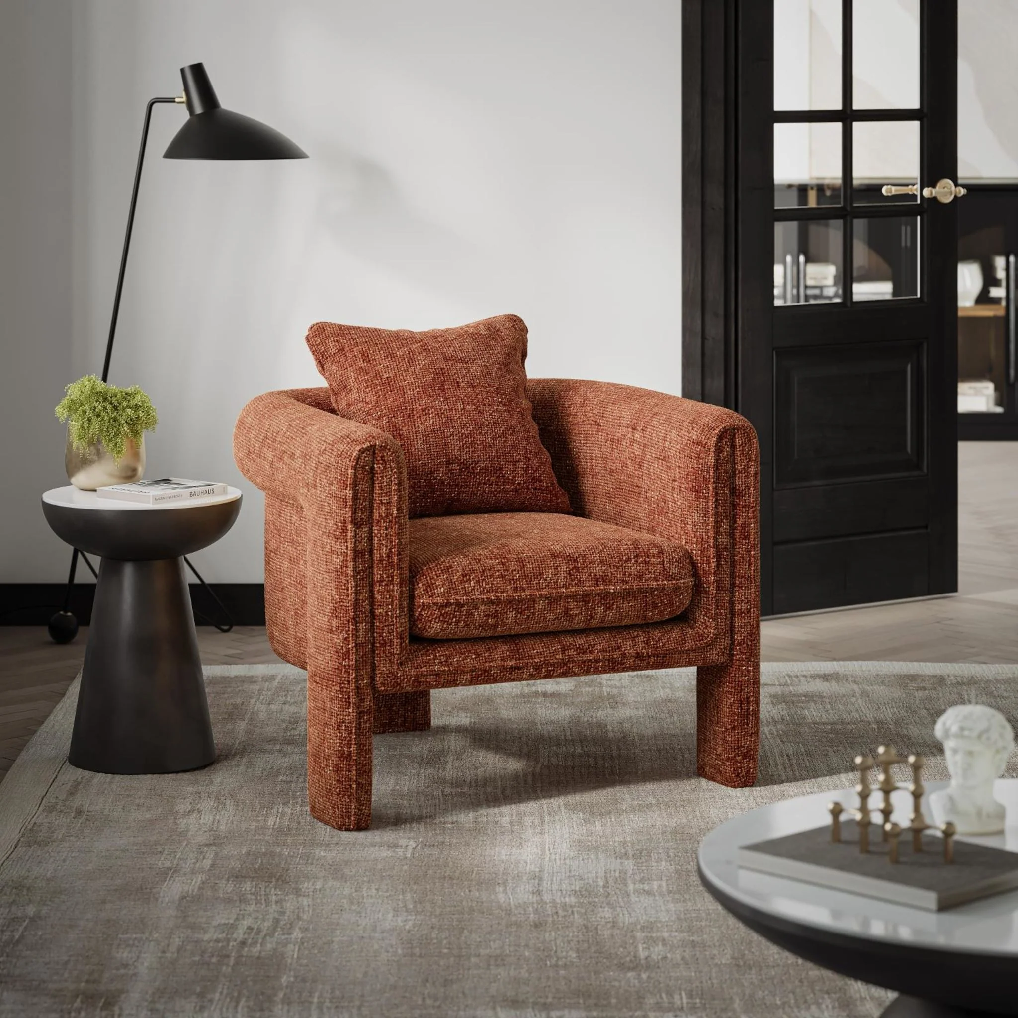 Adley Accent Chair - Garnet - Image 2