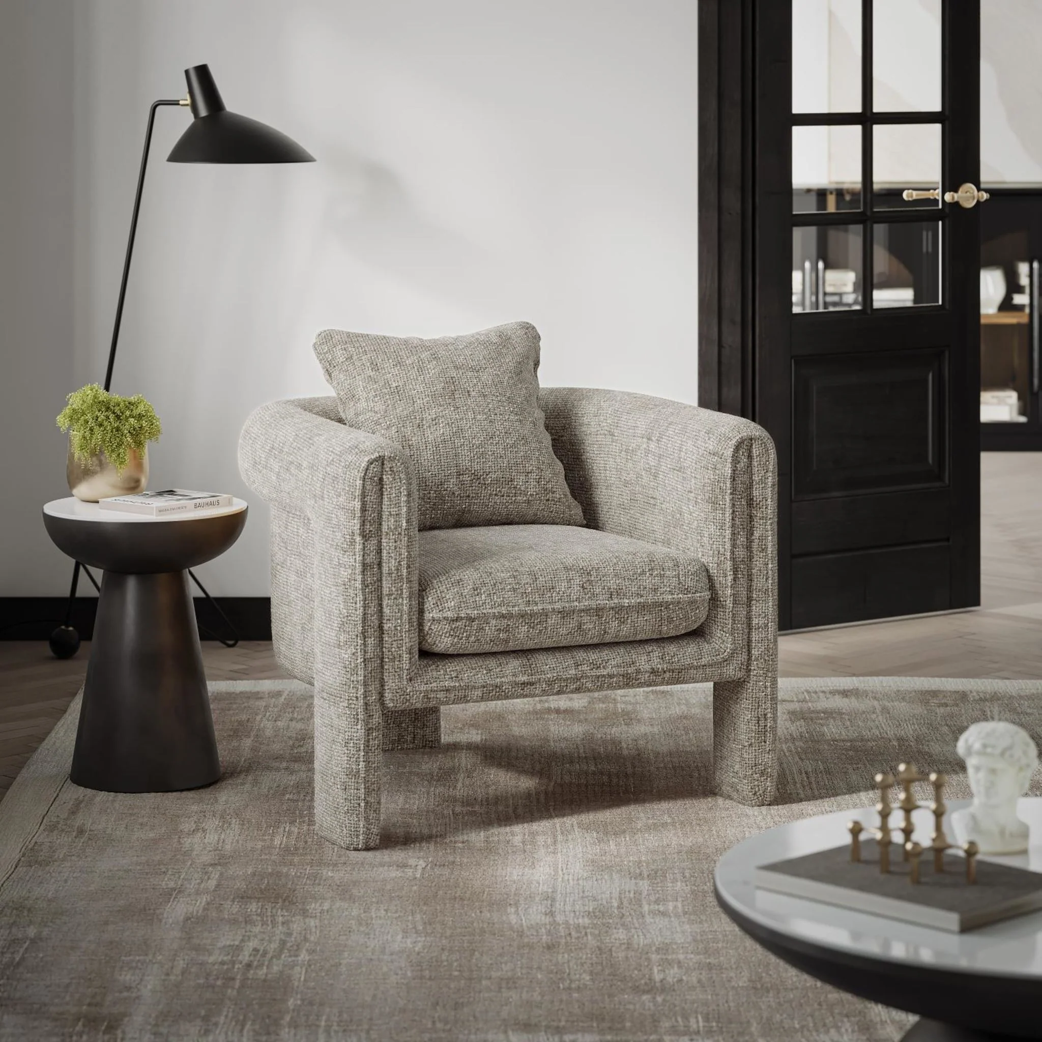 Adley Accent Chair - Oyster - Image 2