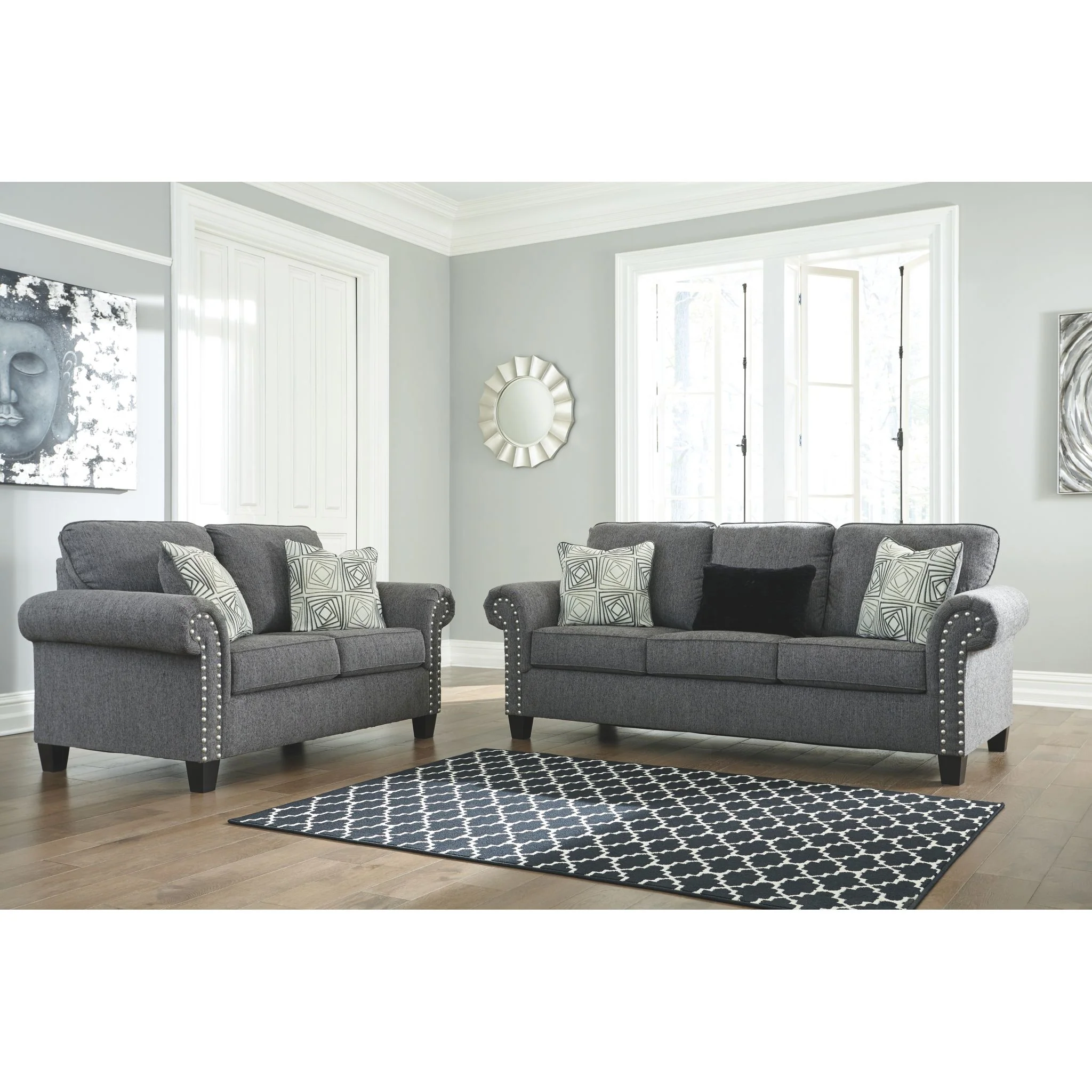 Agleno Sofa - Charcoal - Image 3