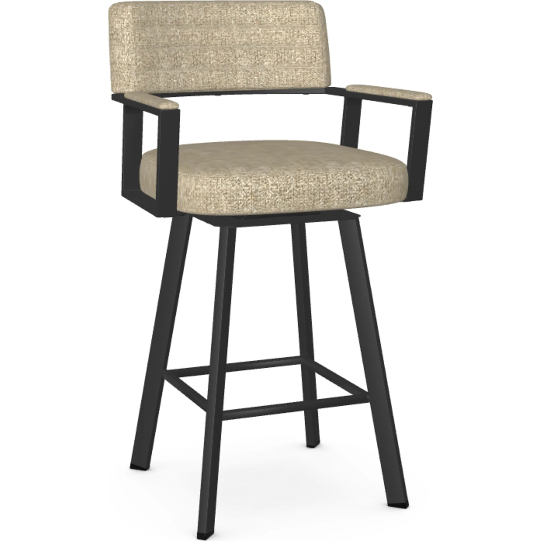 Albert Counter Height Stool - Alpaca/Black - (41354-26-25LC)
