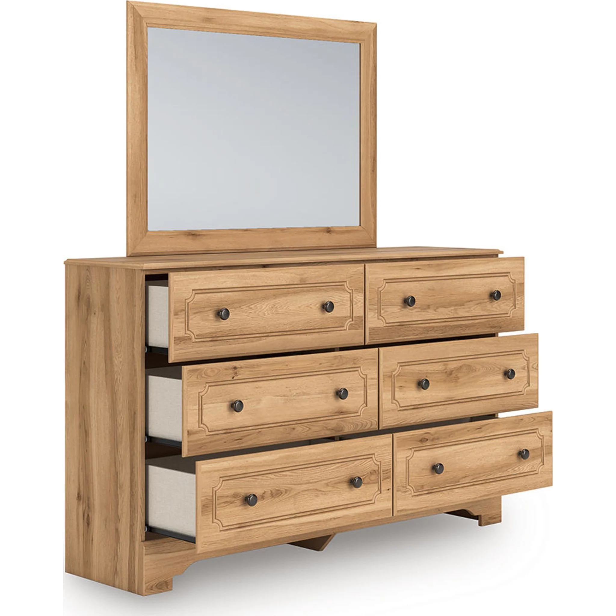 Aleaport 6 Piece Full Panel Bedroom - Warm Brown - Image 3