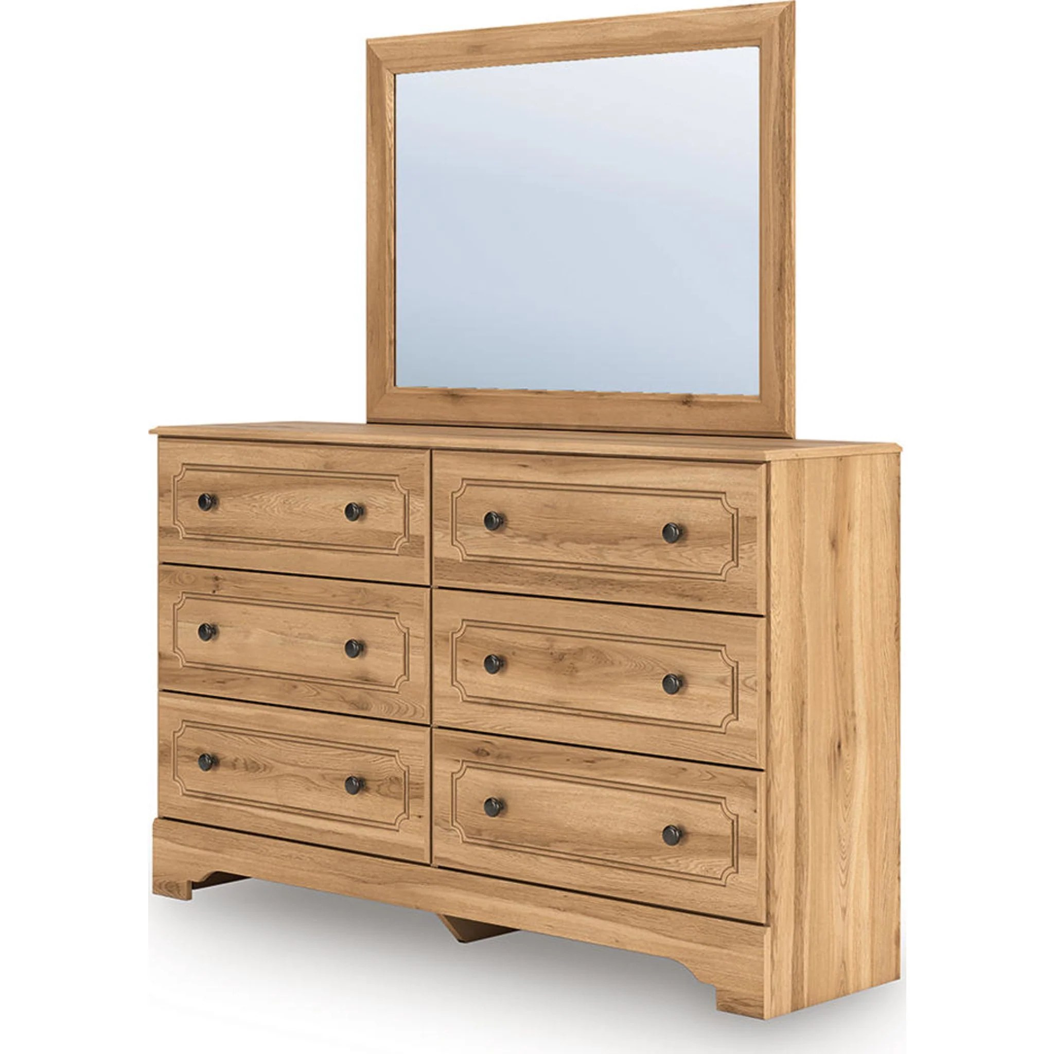 Aleaport 6 Piece Queen Panel Bedroom - Warm Brown - Image 2