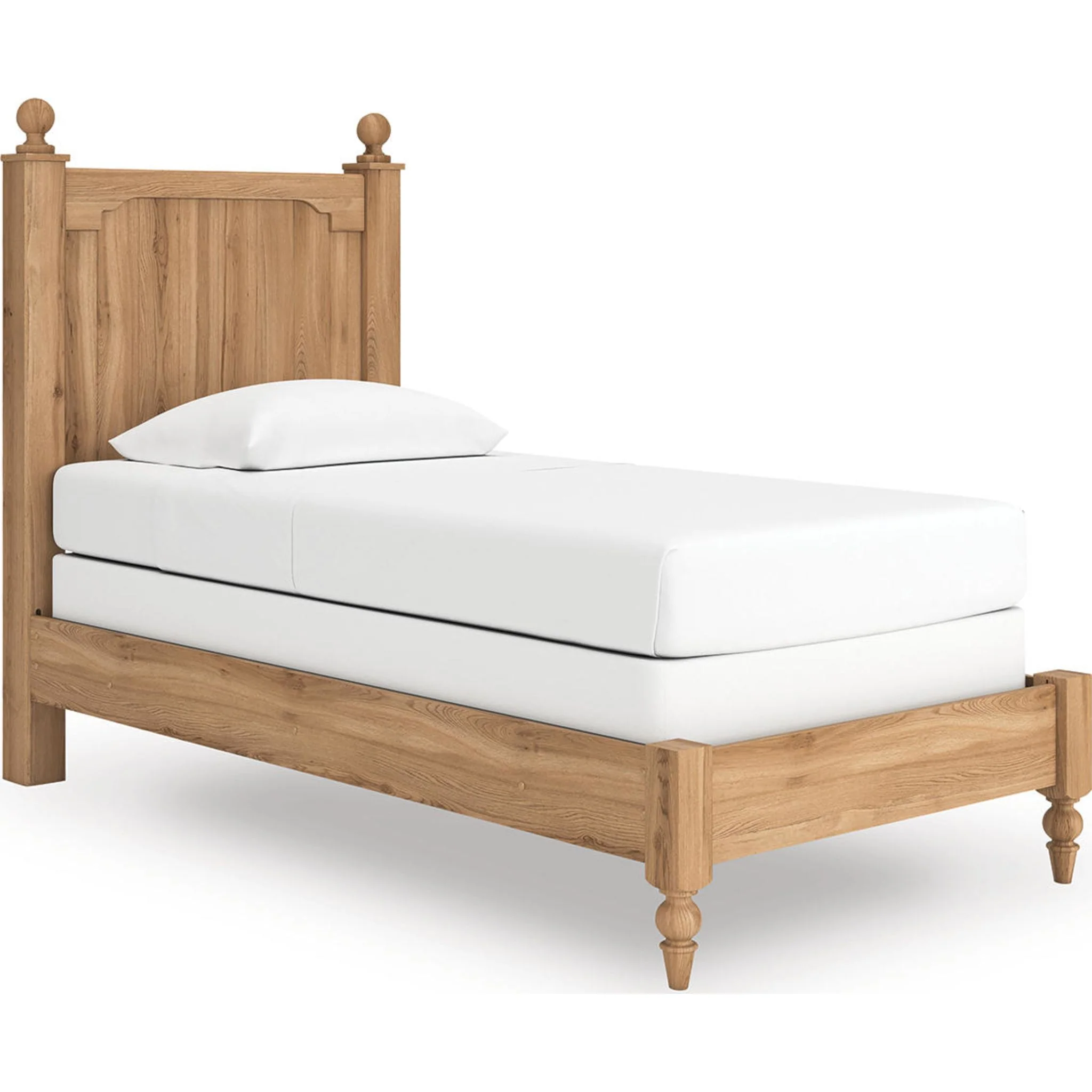 Aleaport 6 Piece Twin Panel Bedroom - Warm Brown - Image 13