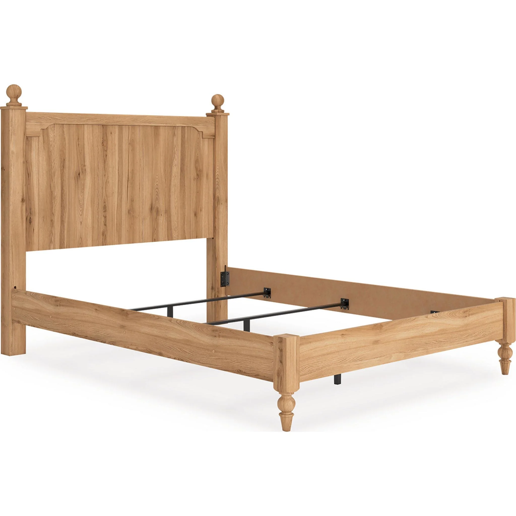 Aleaport Panel Bed - Warm Brown - Image 4