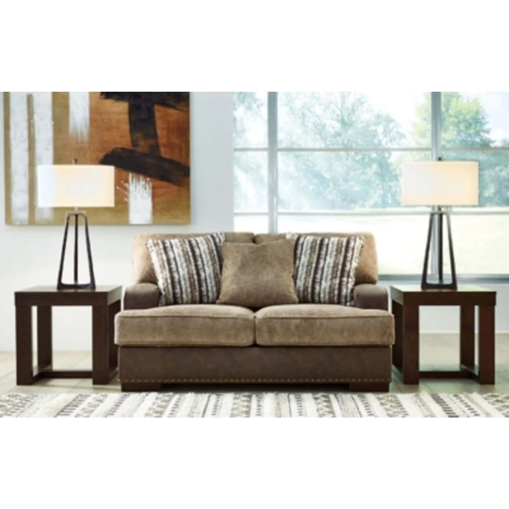 Alesbury Loveseat - Chocolate - Image 2