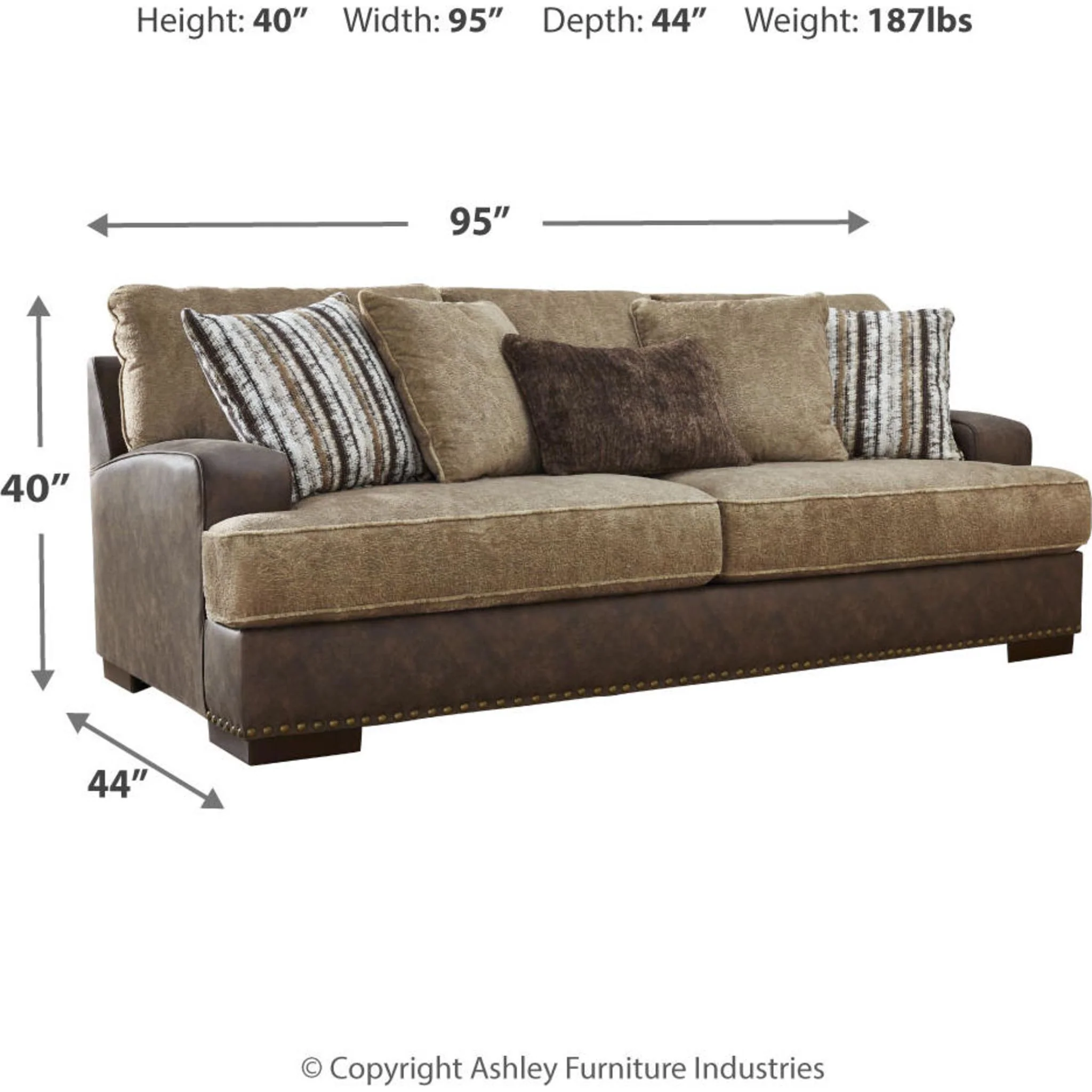 Alesbury Sofa - Chocolate - Image 3