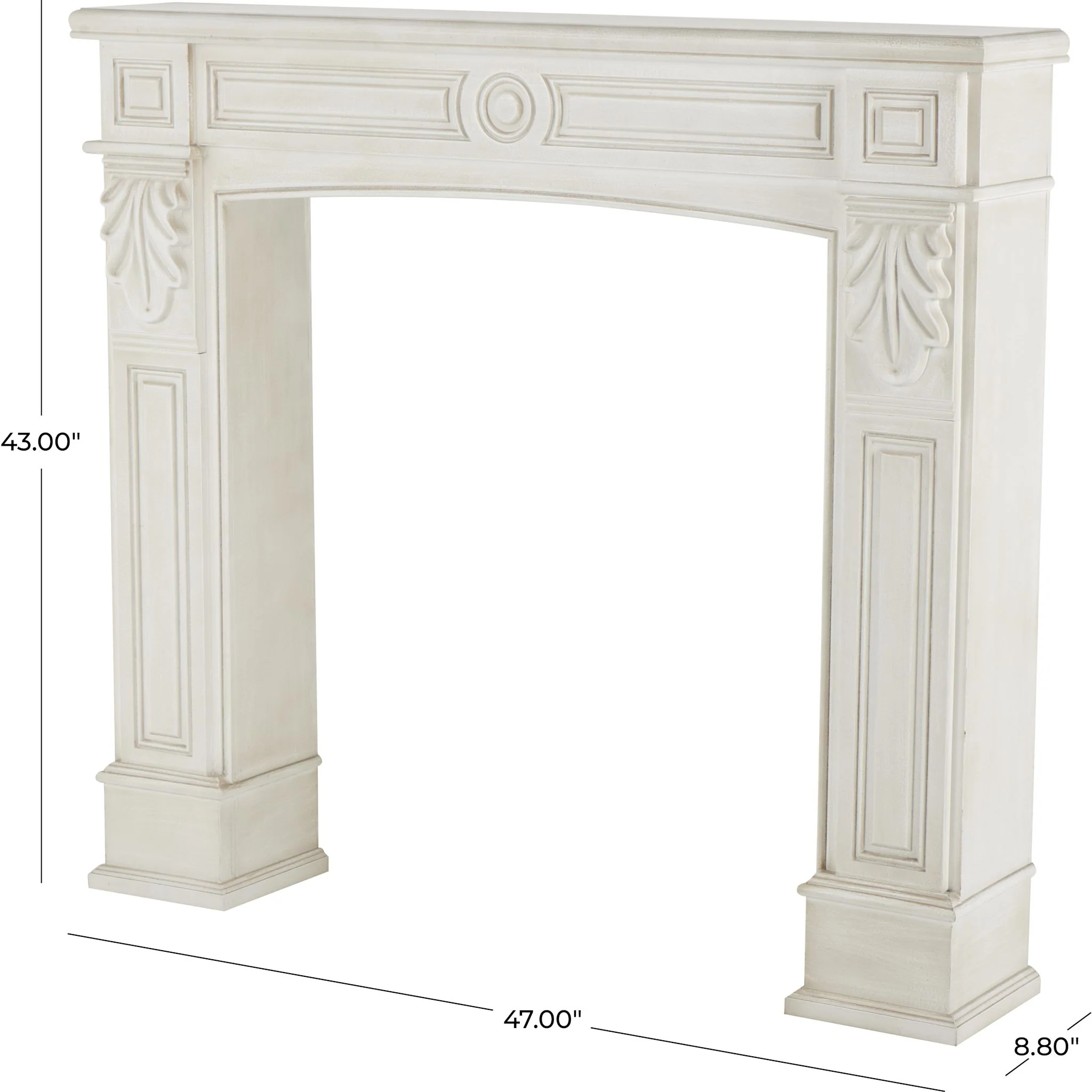 Alfredo Fireplace Mantel - White - Image 8