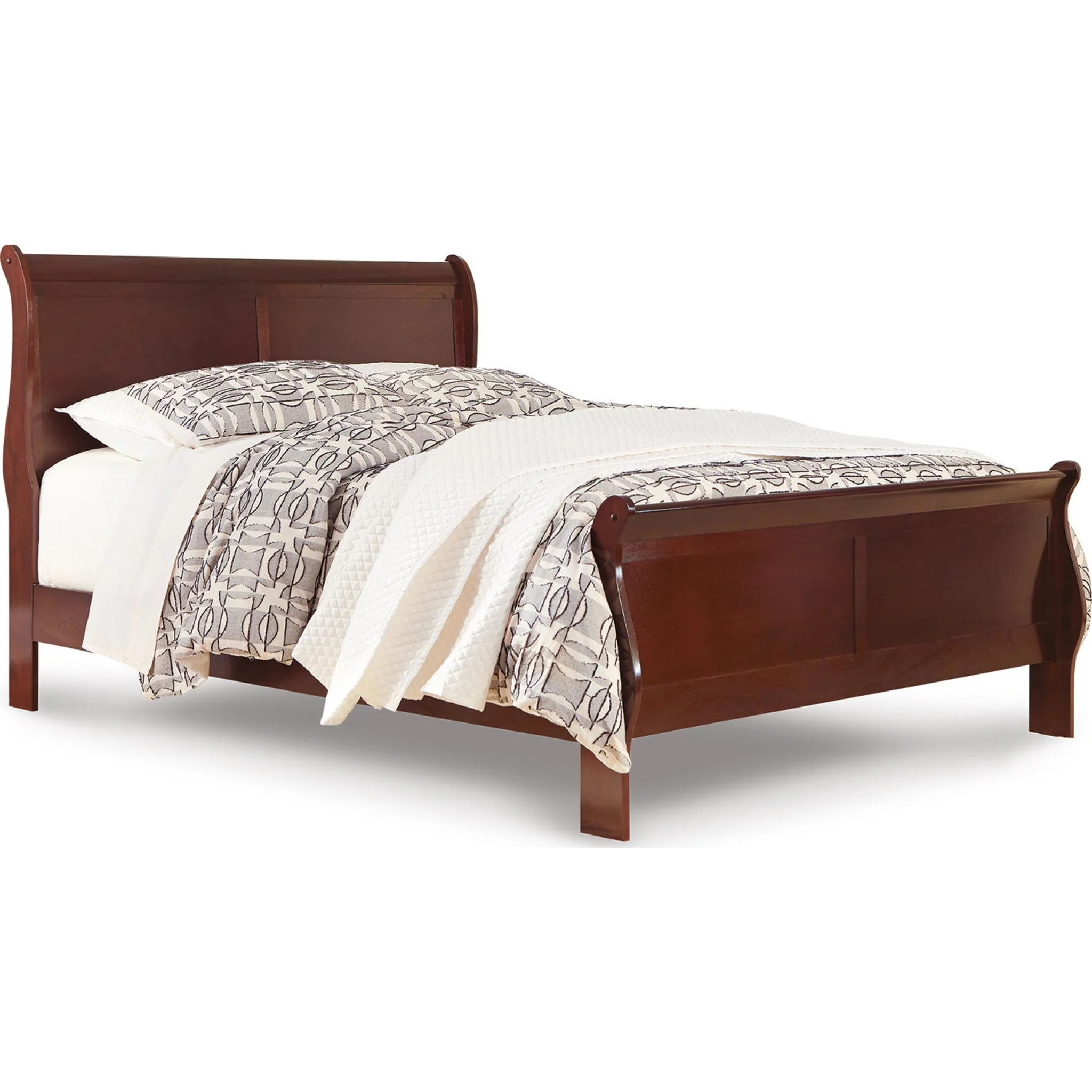 Alisdair 5 Piece Queen Sleigh Bedroom - Dark Brown - Image 21