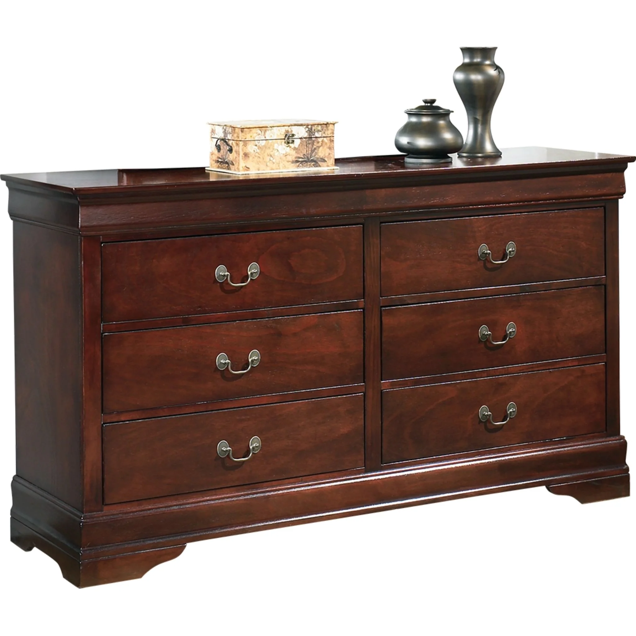 Alisdair 5 Piece Queen Sleigh Bedroom - Dark Brown - Image 6