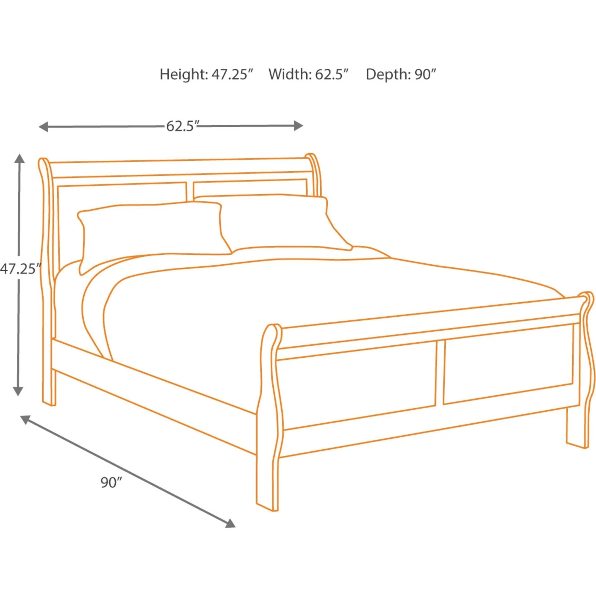 Alisdair 5 Piece Queen Sleigh Bedroom - Dark Brown - Image 7