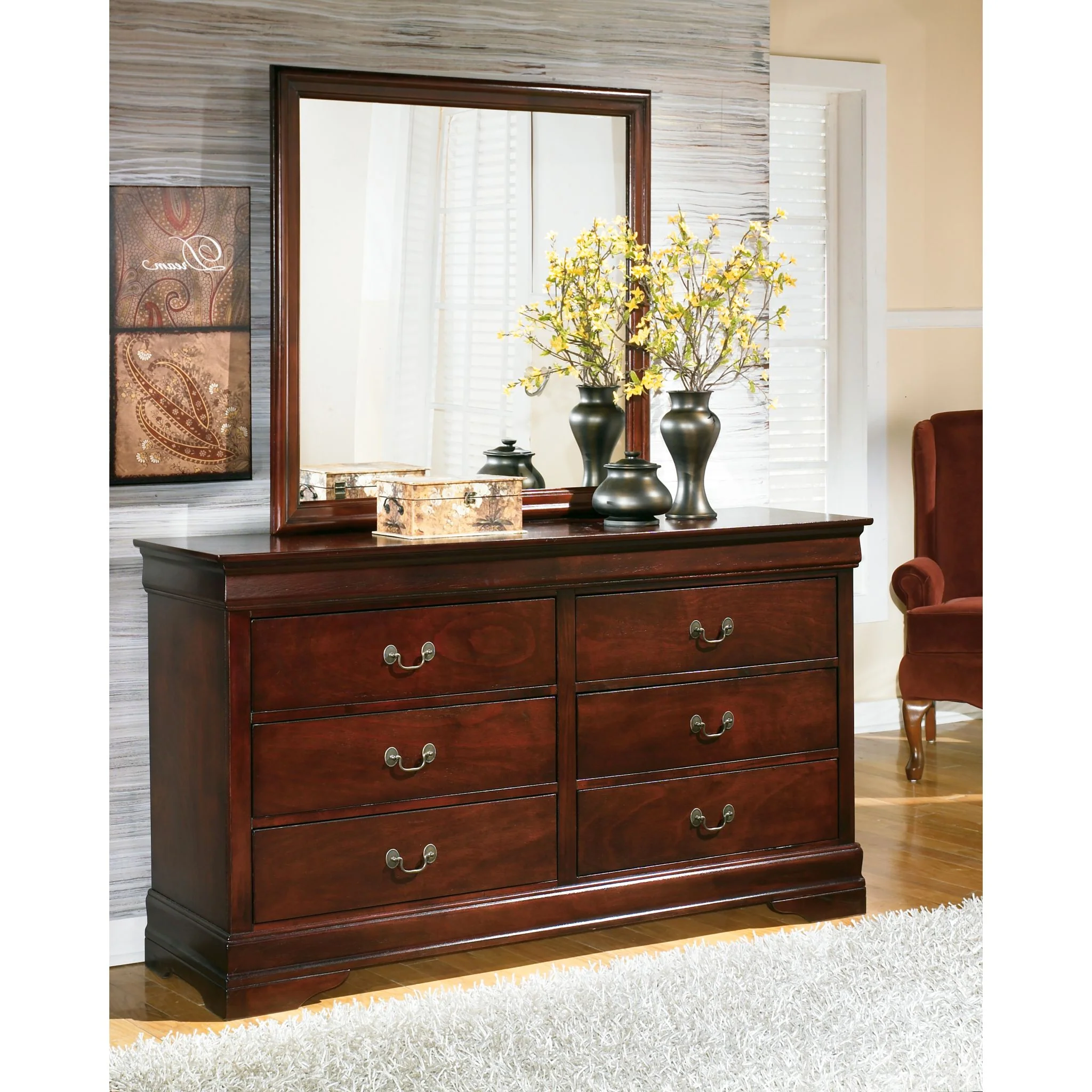 Alisdair Dresser and Mirror - Dark Brown - Image 2