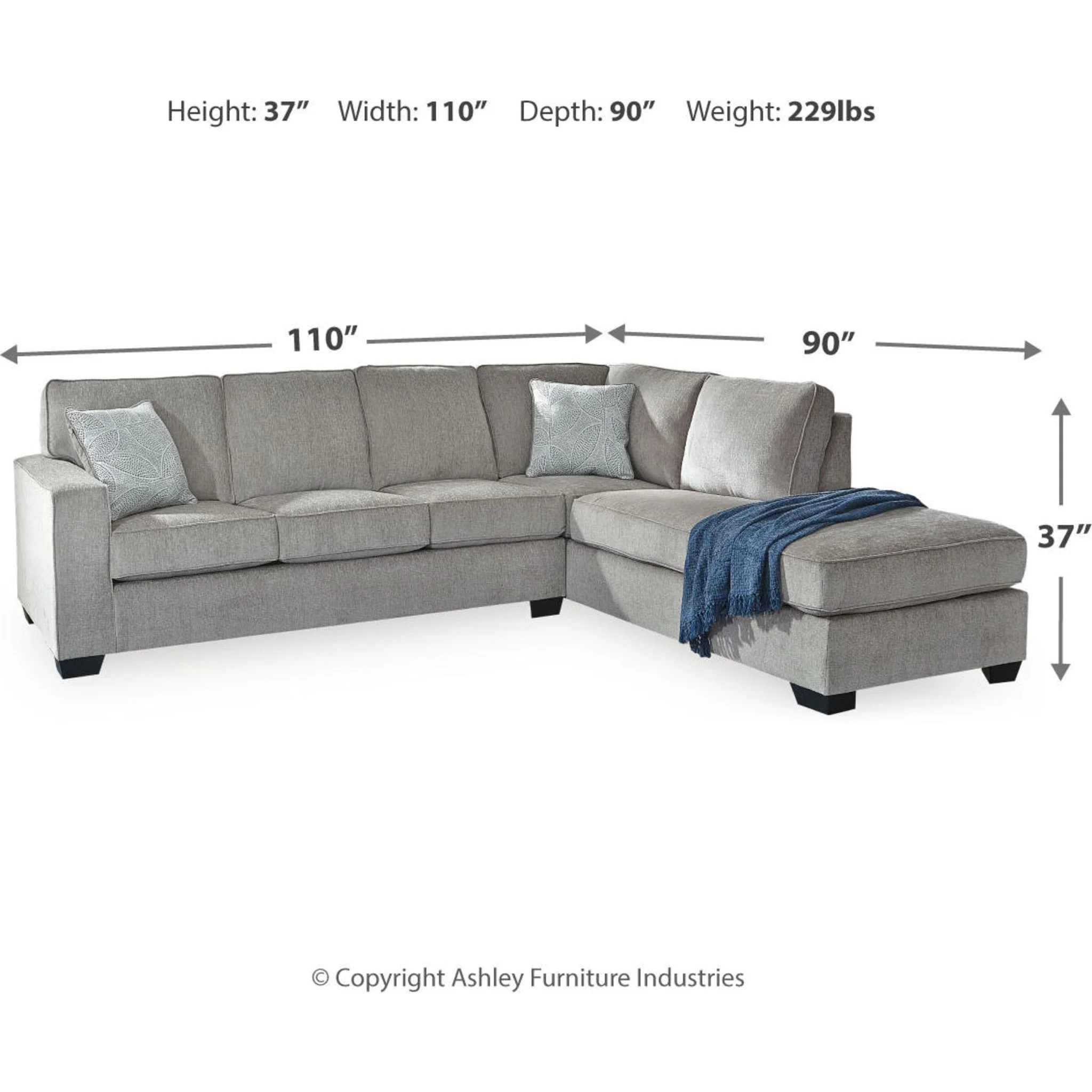 Altari 2 Piece Sectional with Chaise - Image 13