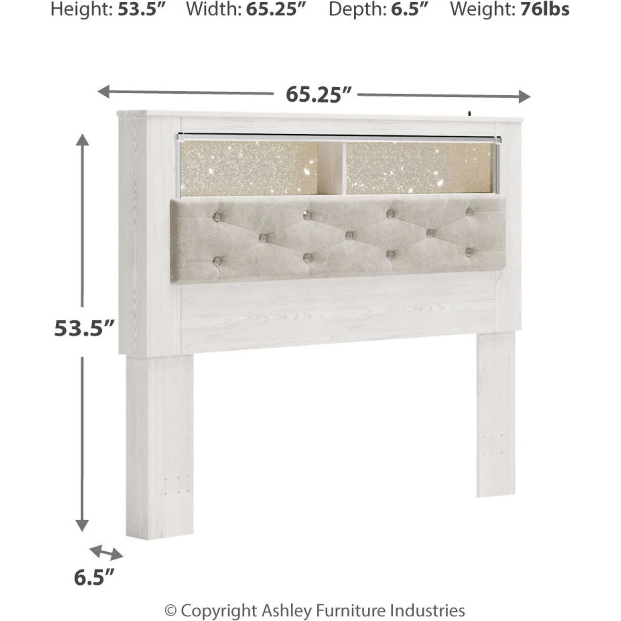 Altyra Bookcase Bed - White - Image 20