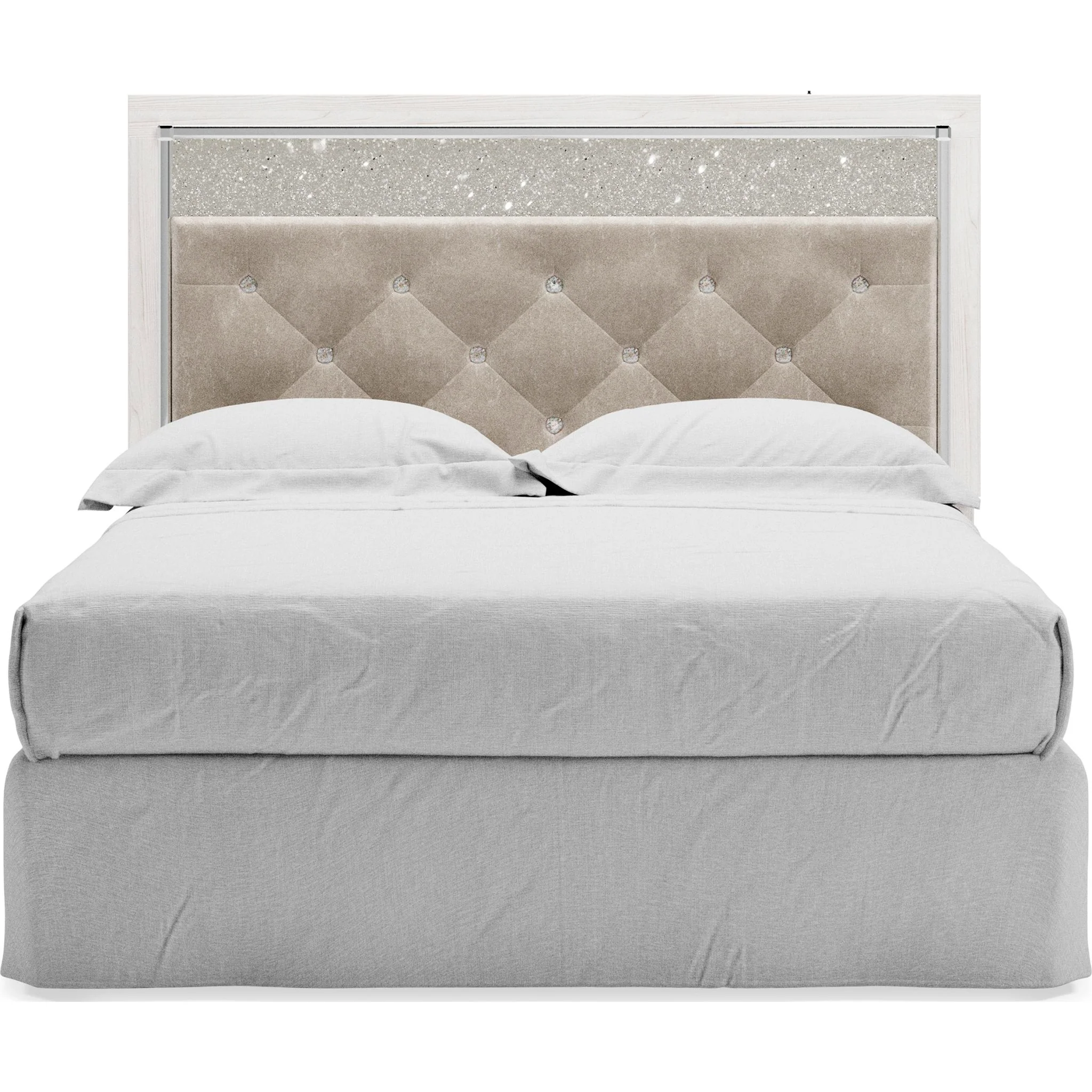 Altyra Full Panel Headboard - White - Image 4