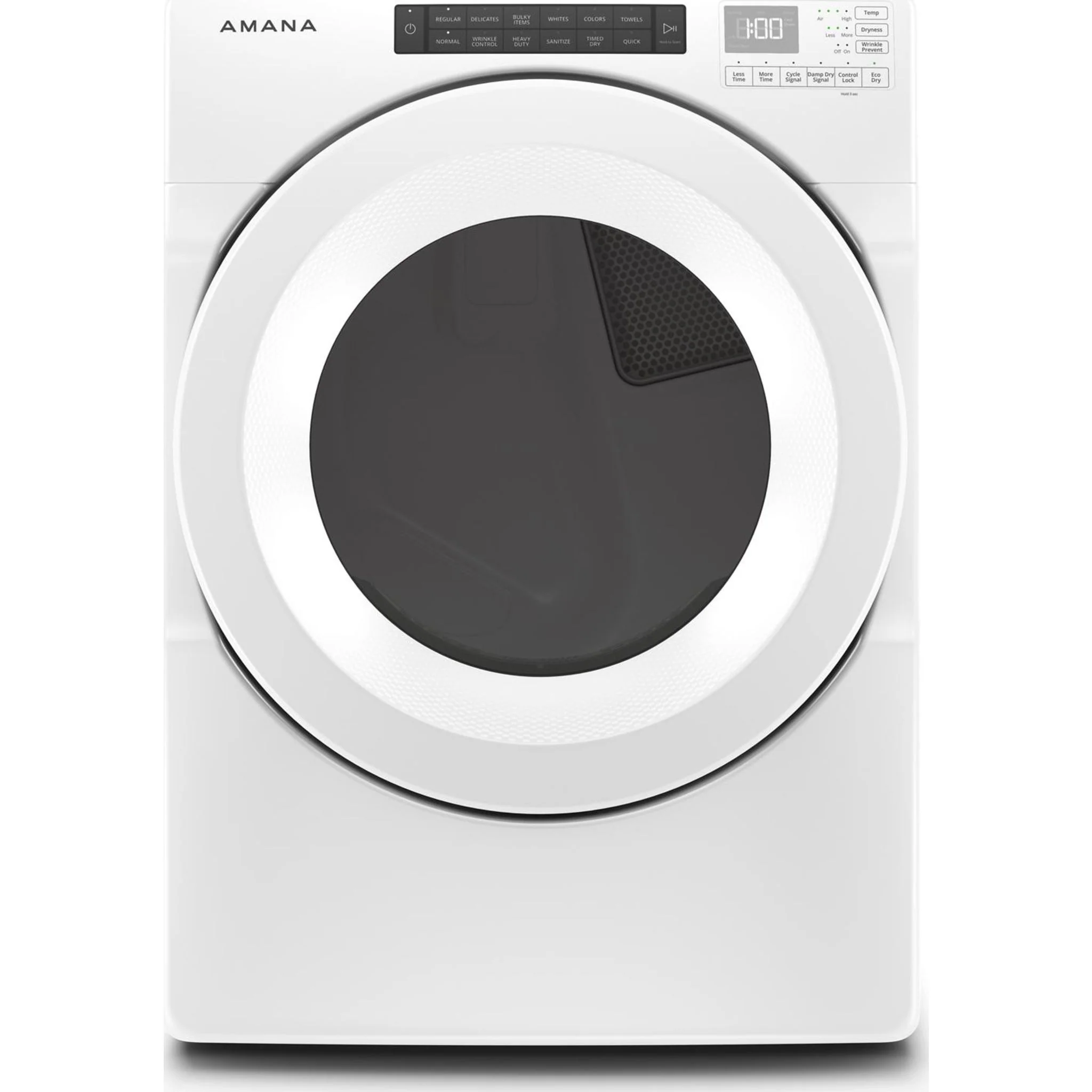 Amana 7.4 cu. ft. Front Load Electric Dryer with Moisture Sensors -White (YNED5800HW) - Image 2