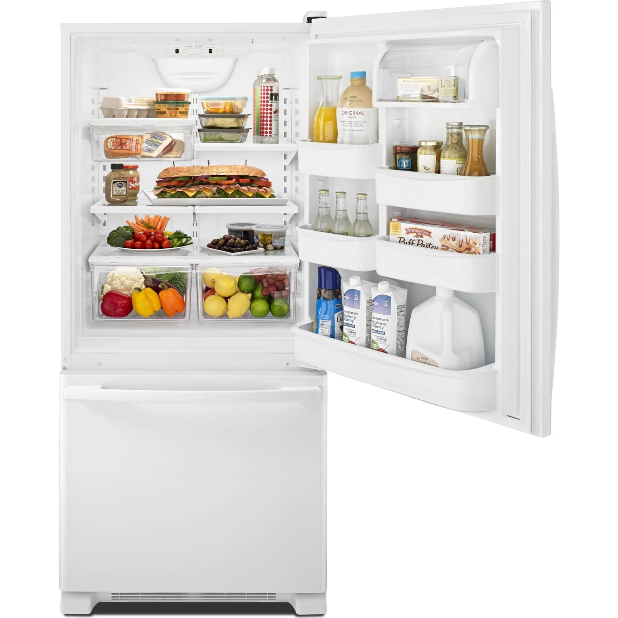 Amana 18.5 cu. ft. Bottom-Freezer Refrigerator -White (ABB1924BRW) - Image 7