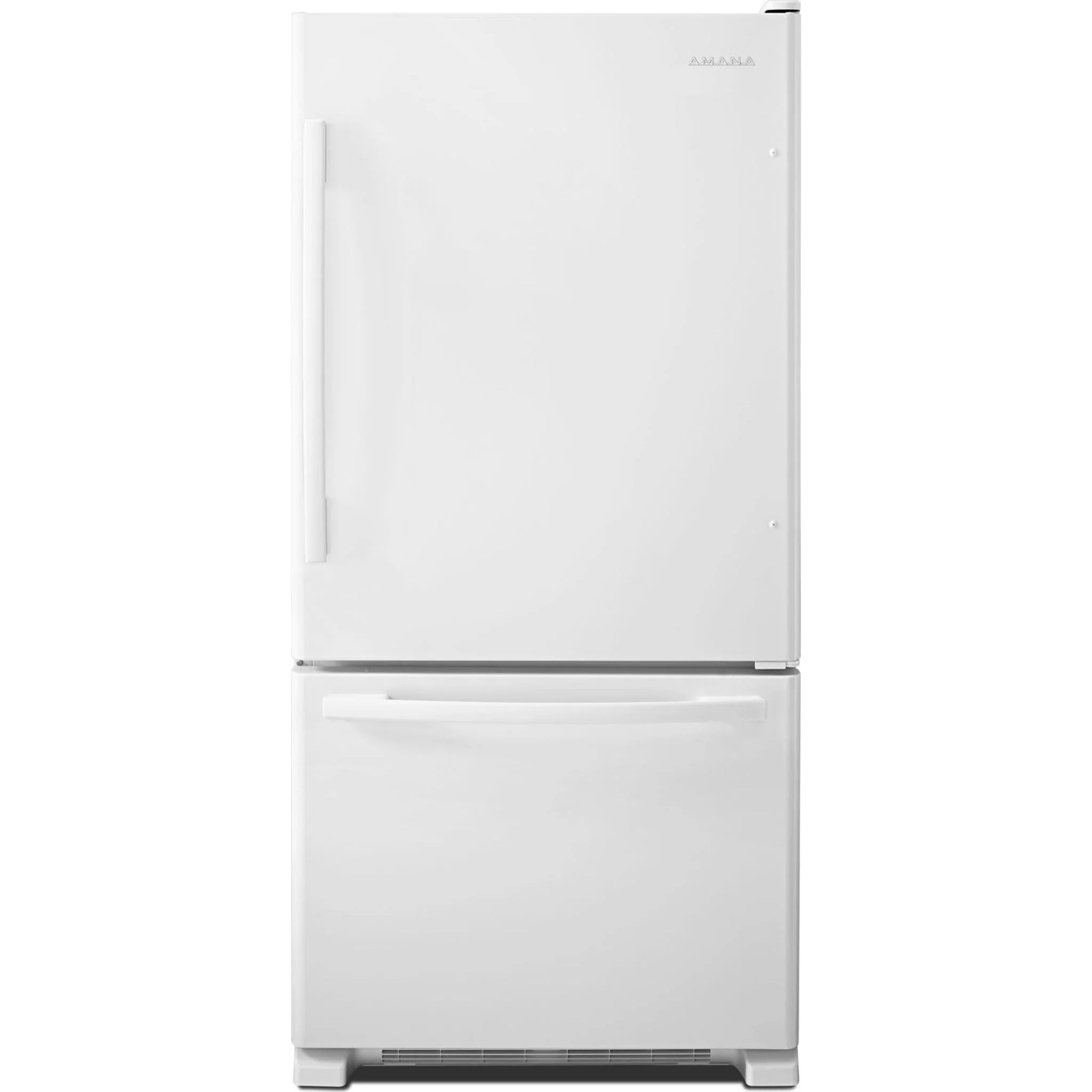 Amana 22 cu. ft. Bottom-Freezer Refrigerator with Large Capacity -White-on-White (ABB2224BRW) - Image 7