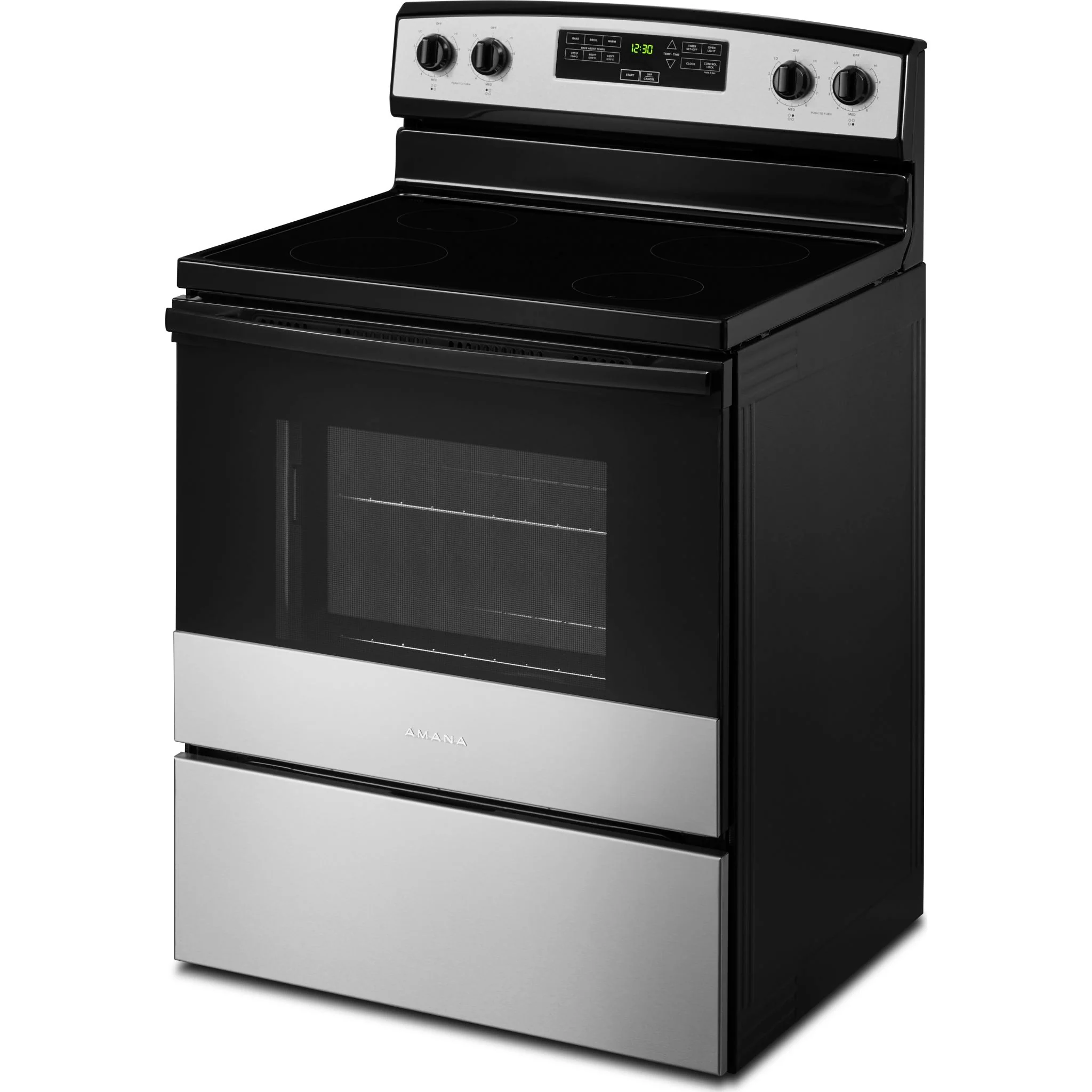 Amana 30" Electric Range with Extra-Large Oven Window - Stainless Steel (YAER6303MMS) - Image 2